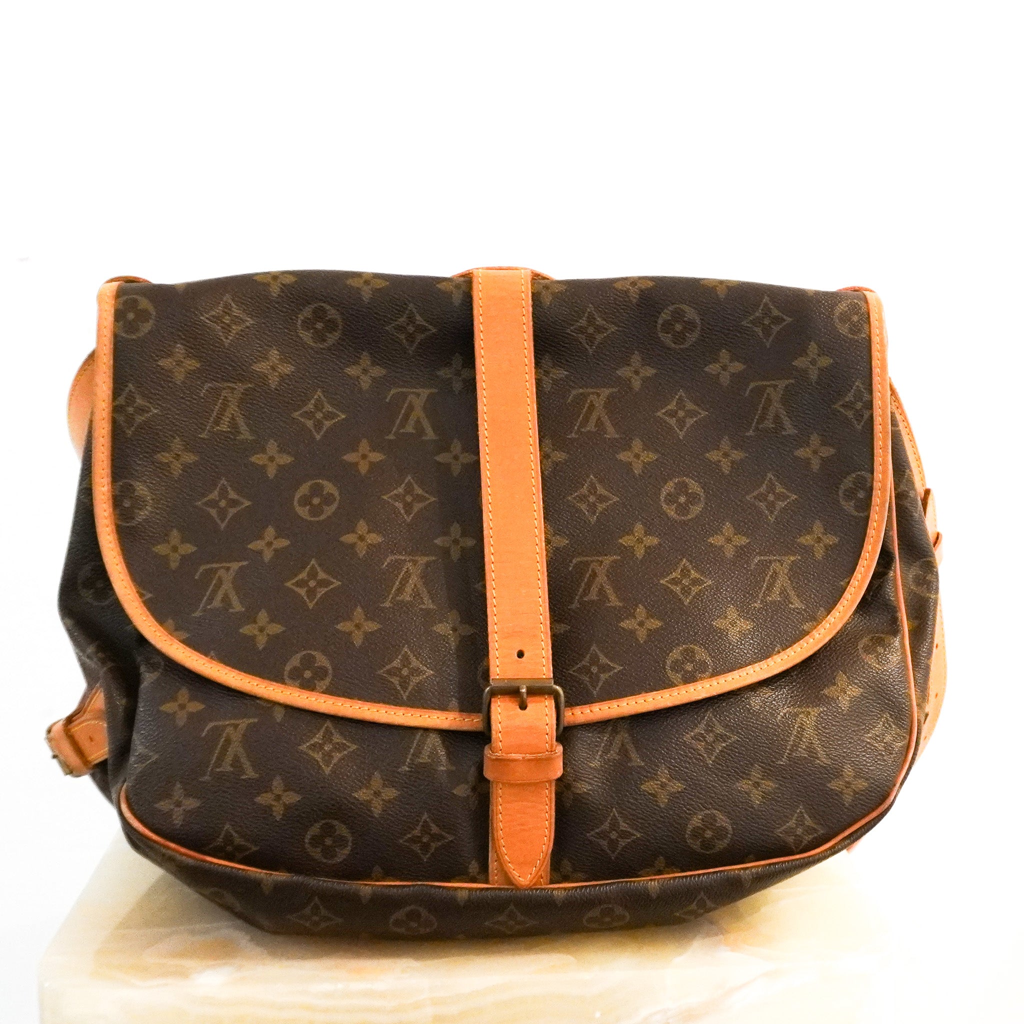 Louis Vuitton Saumur 35 Monogram Canvas Messenger Bag | Authentic Preloved - Reloved Again