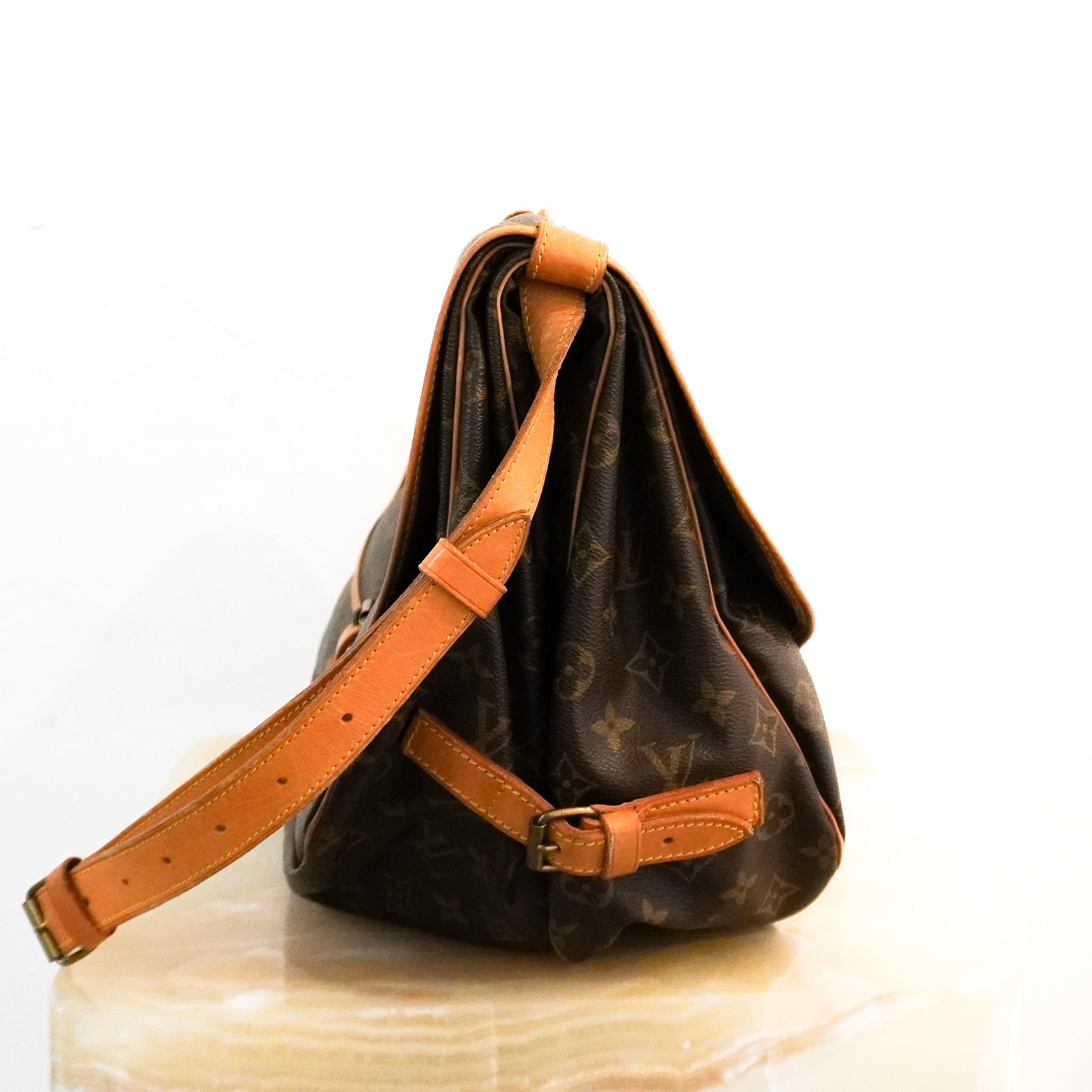 Louis Vuitton Saumur 35 Monogram Canvas Messenger Bag | Authentic Preloved - Reloved Again