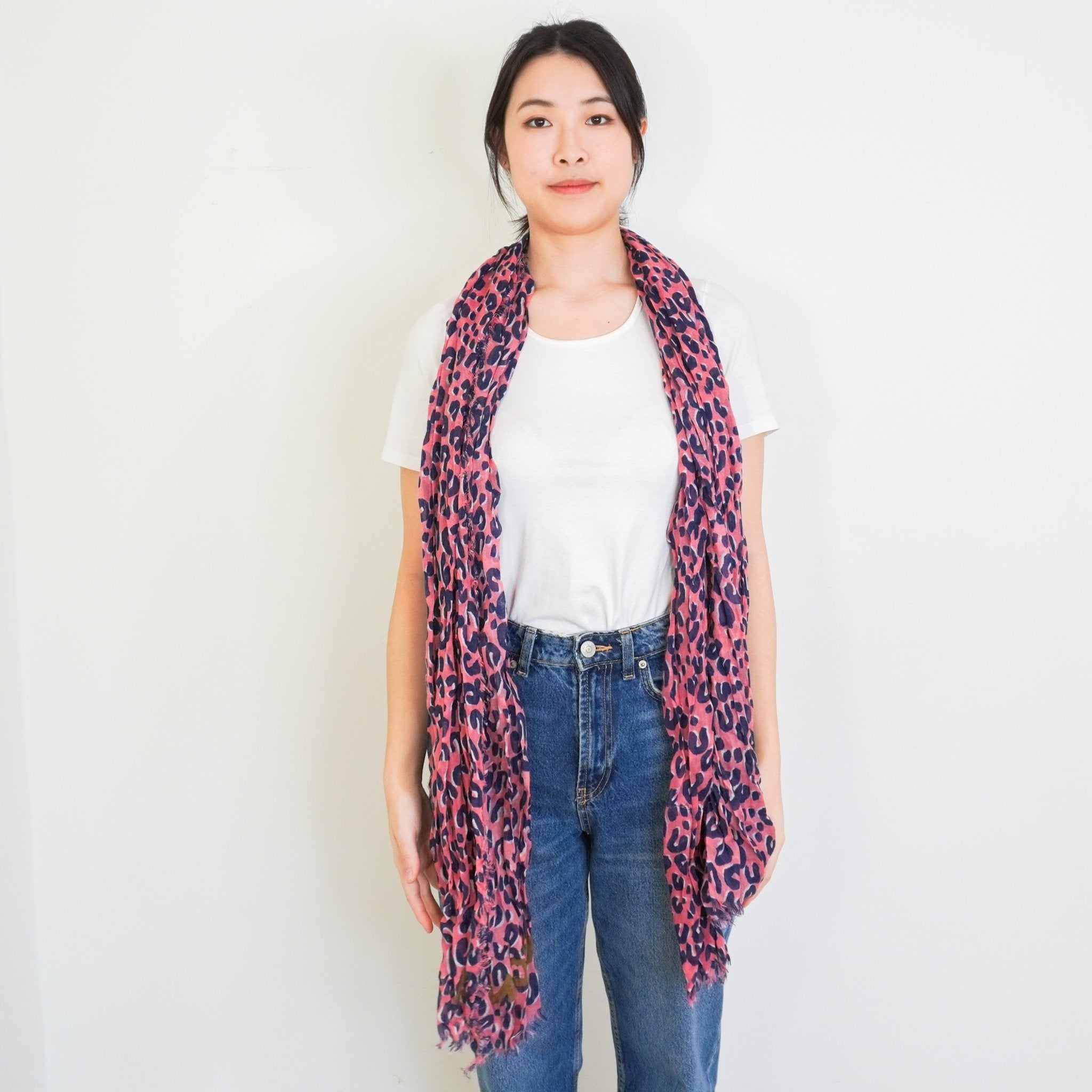 Louis Vuitton Yellow & Pink Sprouse Leopard Scarf RRP £475 | Authentic Preloved - Reloved Again