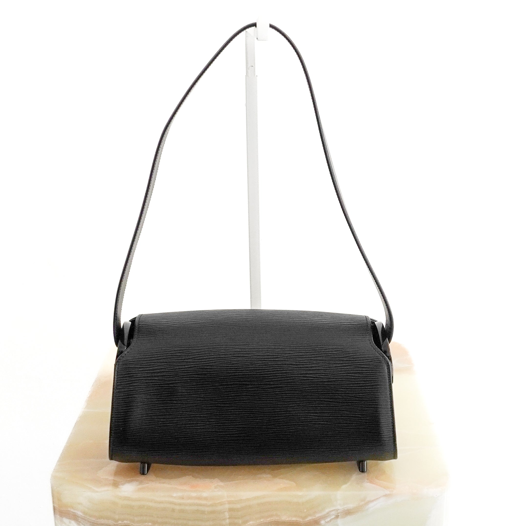 Louis Vuitton Black Epi Nocturne Shoulder Bag back photo chelsea london