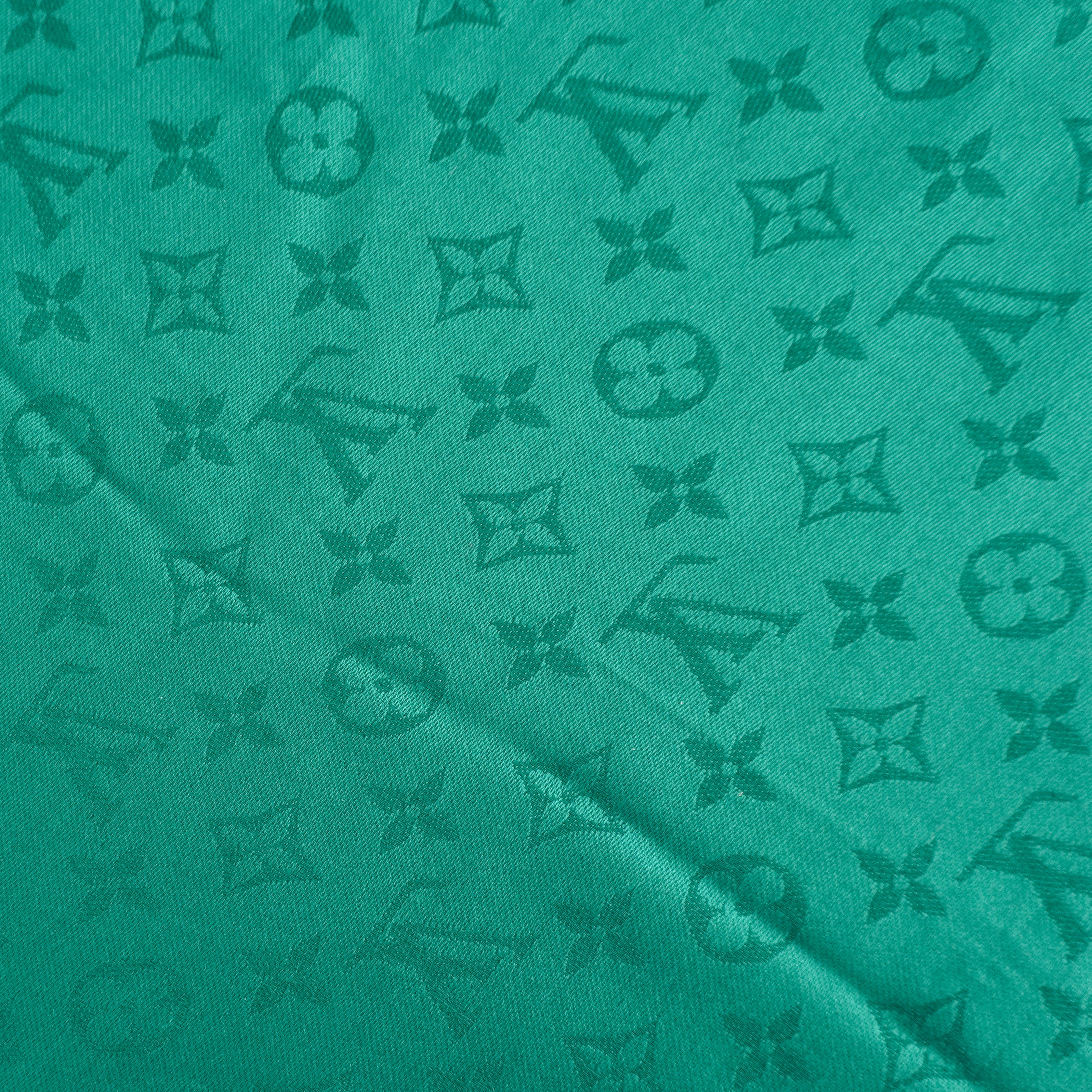 Louis Vuitton Green Monogram Silk Wool