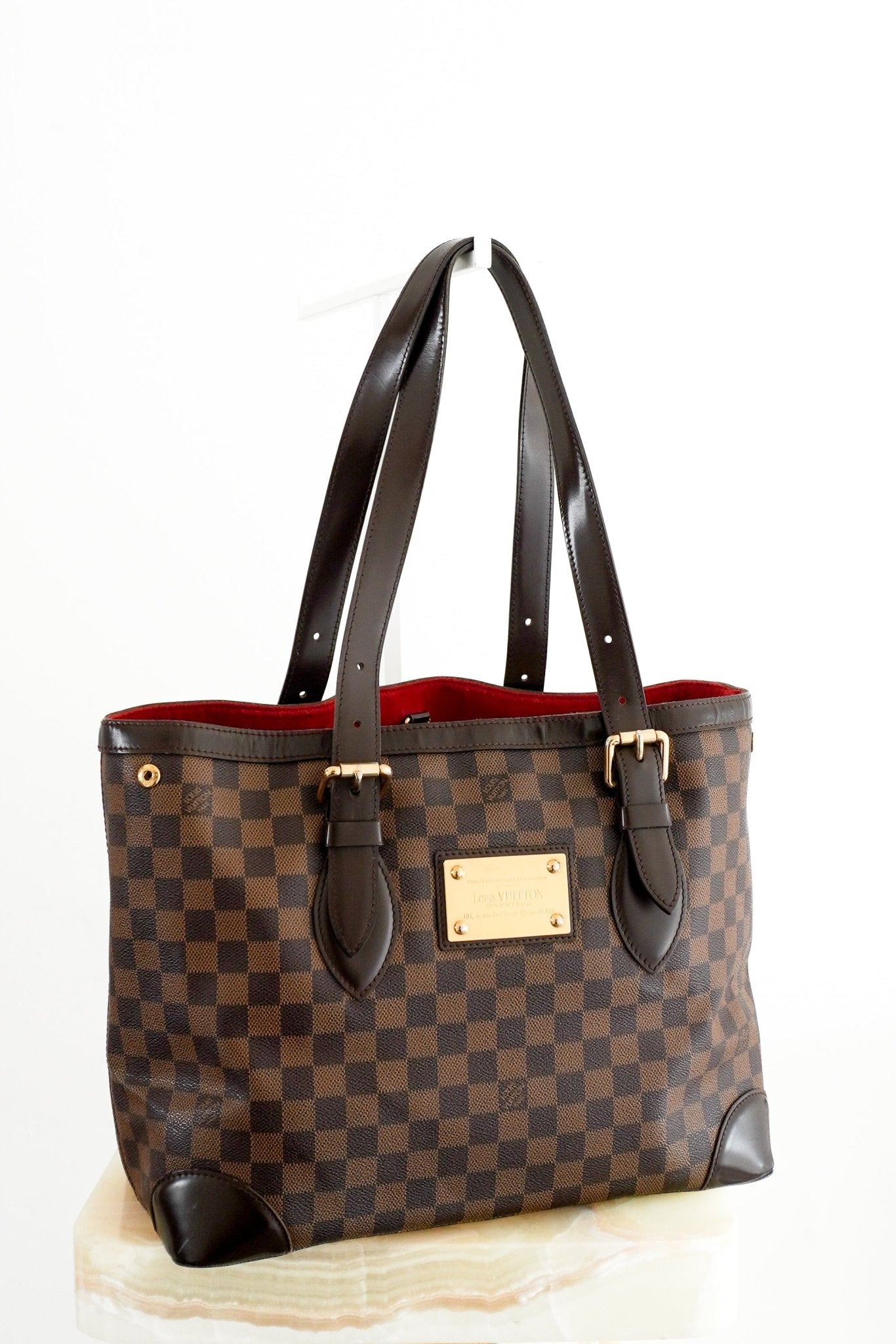 Louis Vuitton Hampstead MM Damier Ebene Tote Bag in Brown (RRP £1020) | Authentic Preloved - Reloved Again