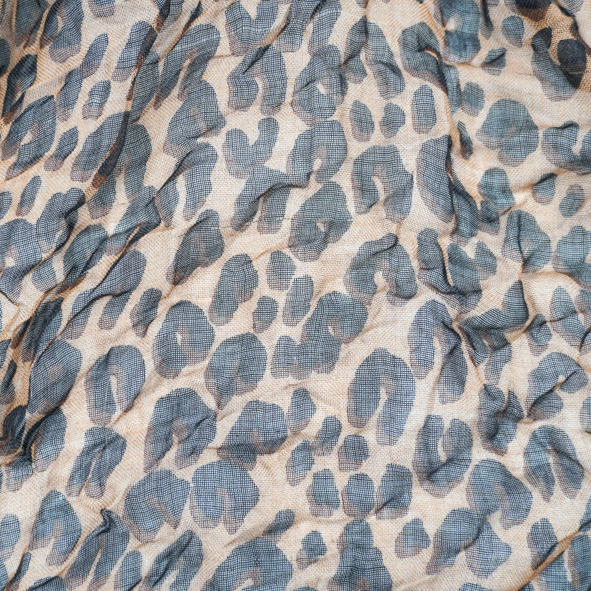 Louis Vuitton Leopard Print Cashmere & Silk Scarf back