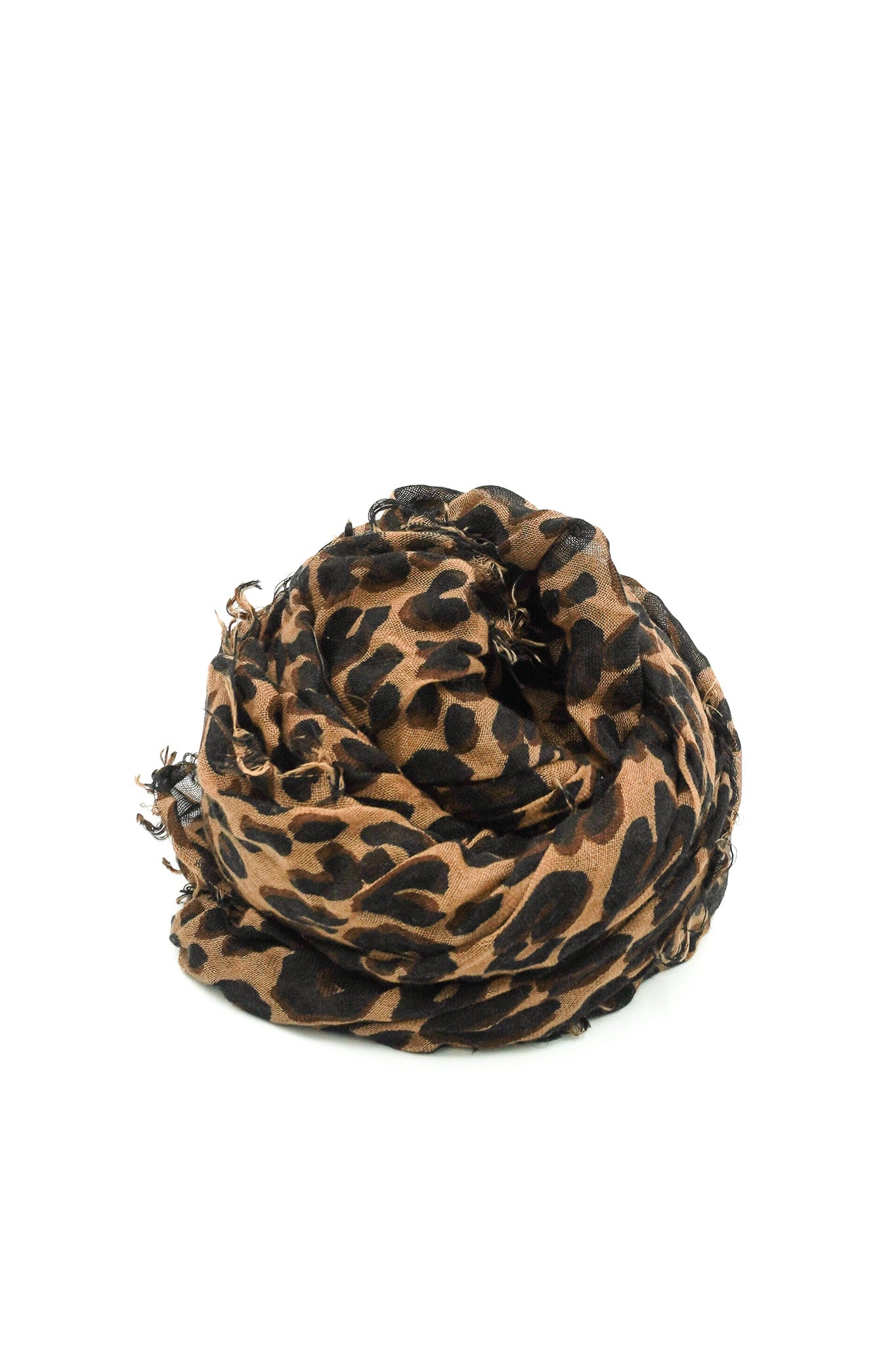 Louis Vuitton Leopard Print Cashmere & Silk Scarf front