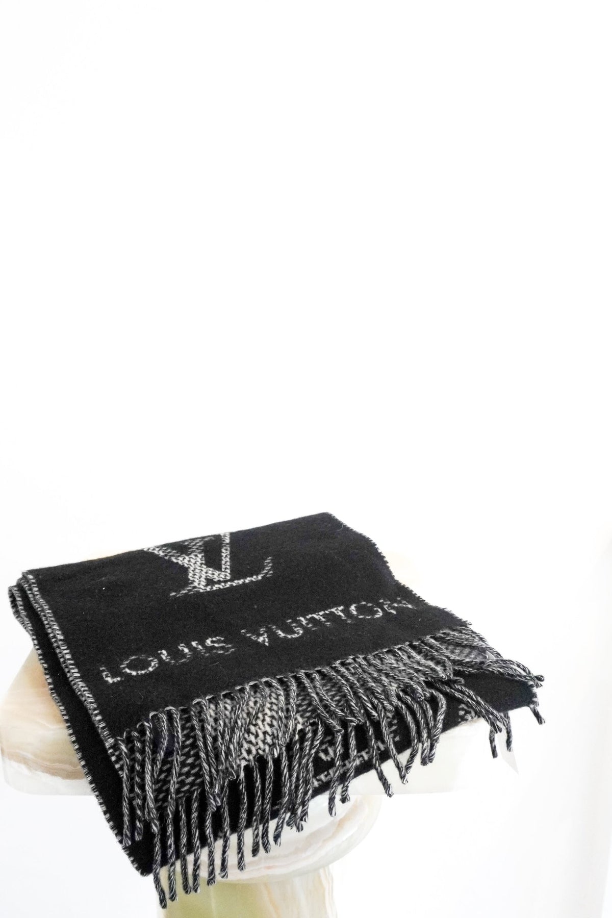 Louis Vuitton Monogram Check Scarf (RRP £650) | FINAL SALE Authentic Preloved - Reloved Again