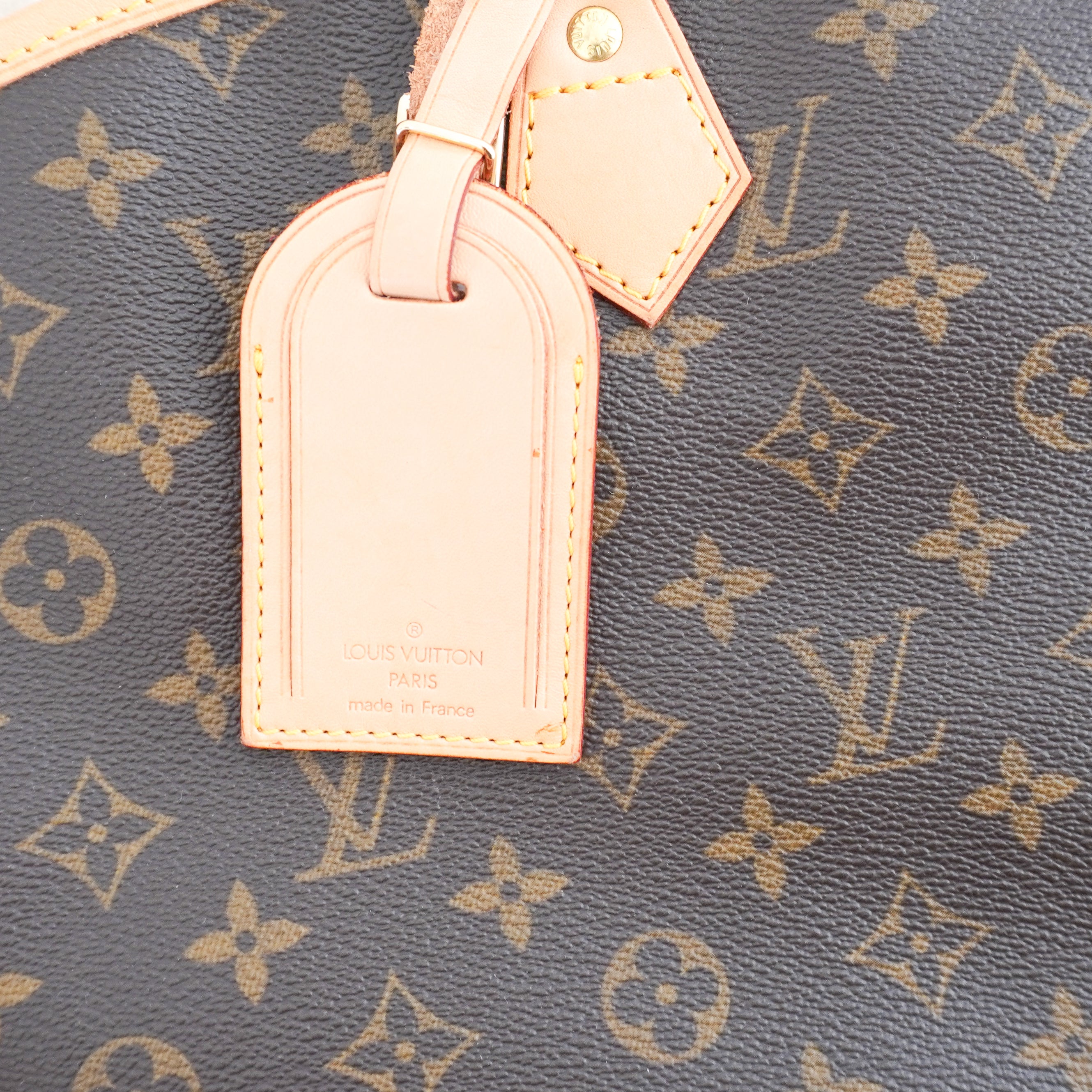 Louis Vuitton Monogram Suit Carrier Garment Bag Brown front photo chelsea london tag