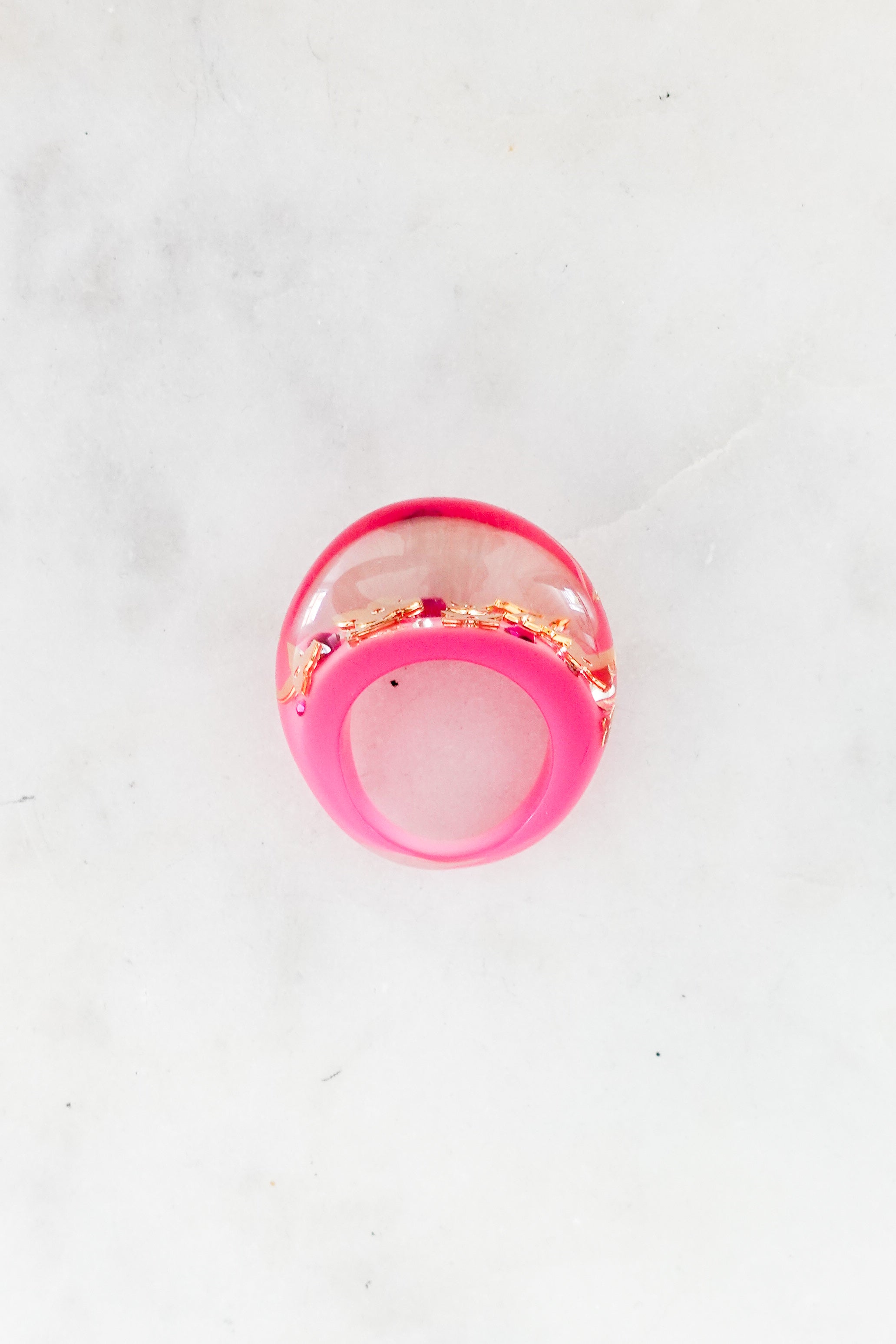 Louis Vuitton Pink Resin Ring RRP £345 | Authentic Preloved