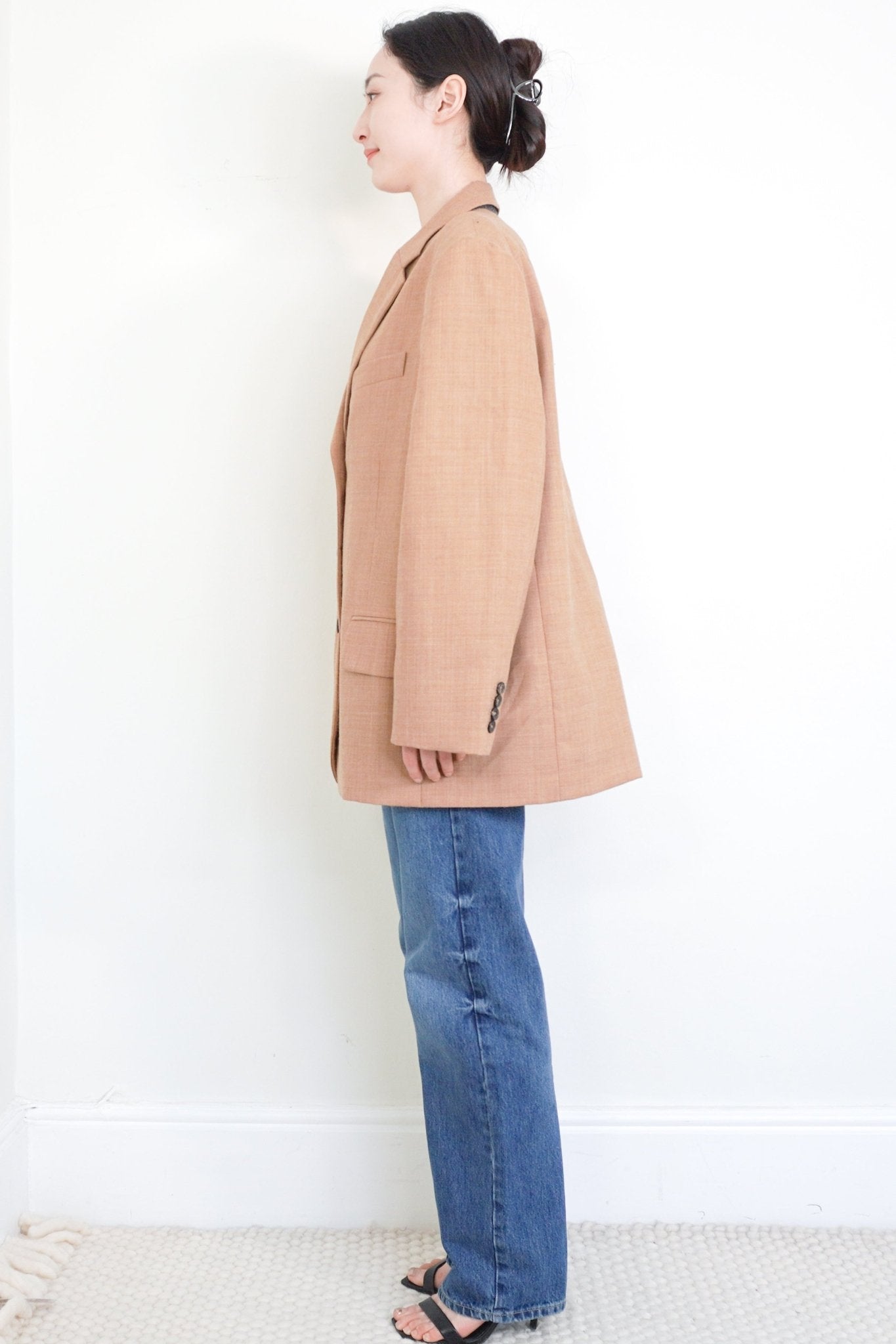 ME+EM Beige Single Breasted Blazer RRP £225 | Authentic Preloved - Reloved Again