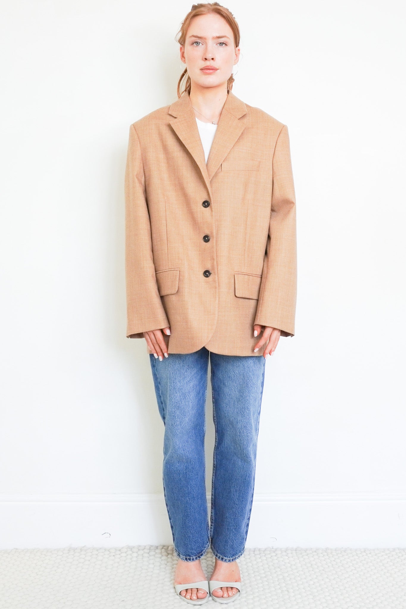 ME+EM-Beige-Single-Breasted-Wool-Blazer-Front-Picture-Chelsea-London