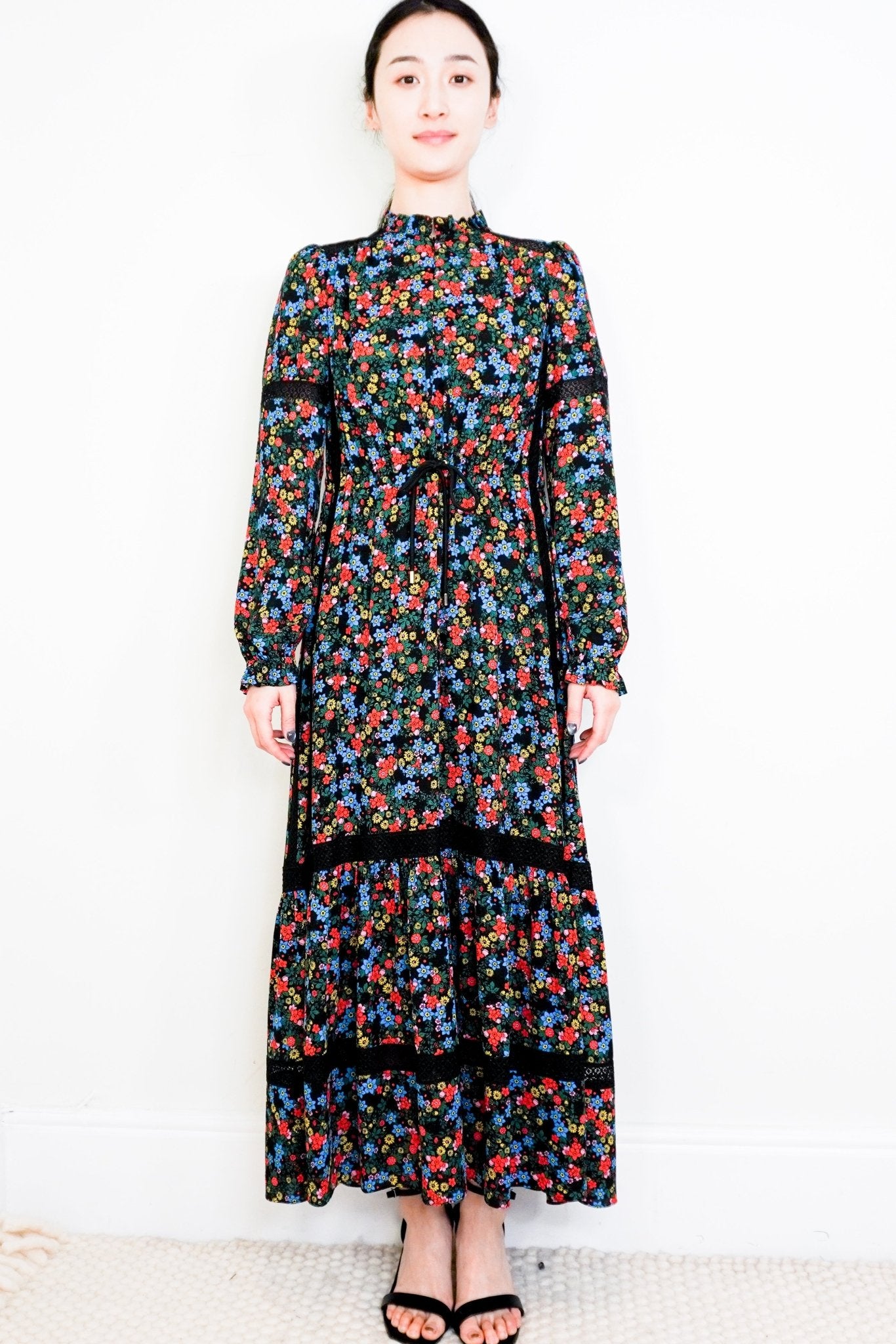 ME+EM Black Floral Print Dress RRP £195 | Authentic Preloved - Reloved Again