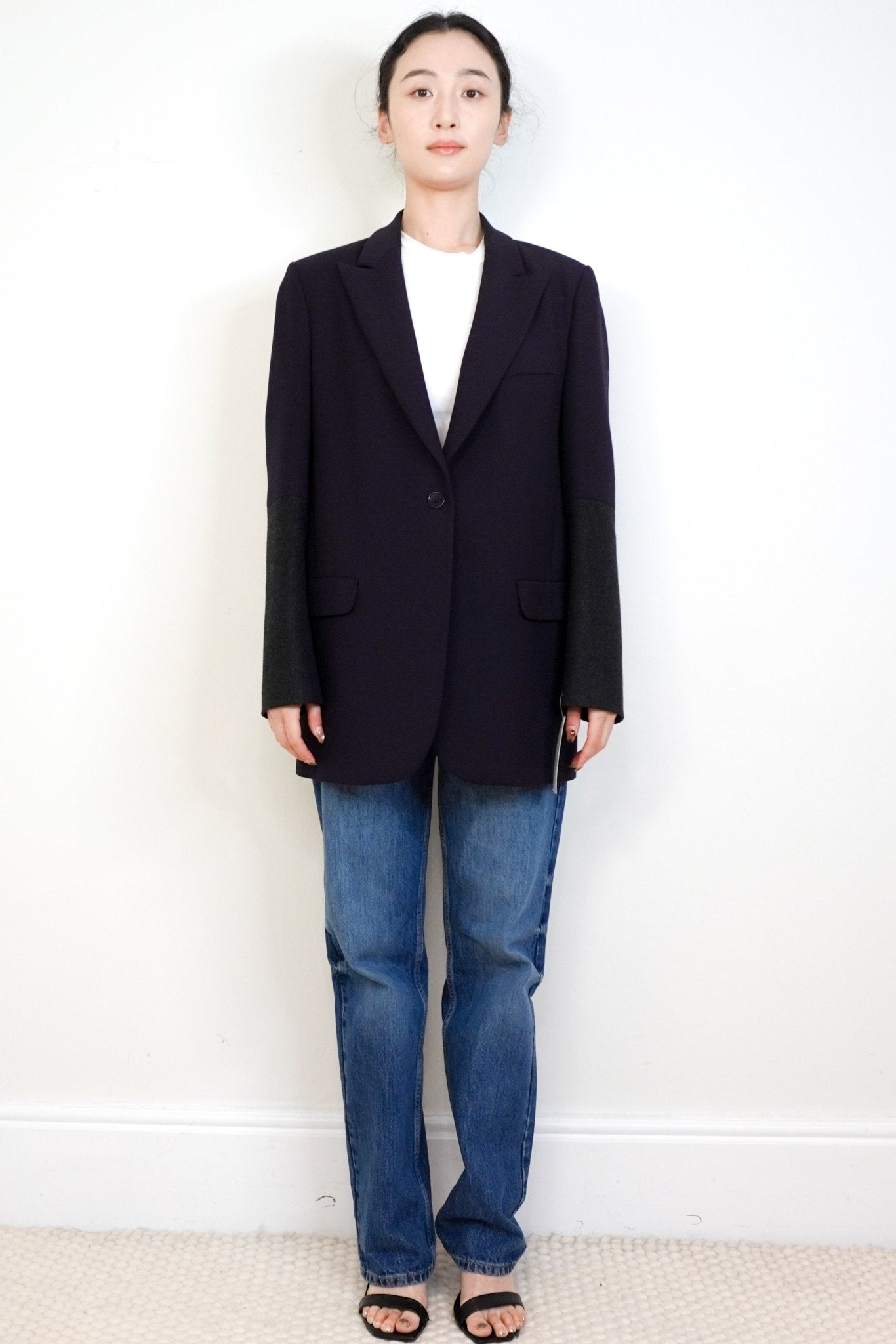 ME+EM Black Long Line Wool Blazer RRP £360 | Authentic Preloved - Reloved Again