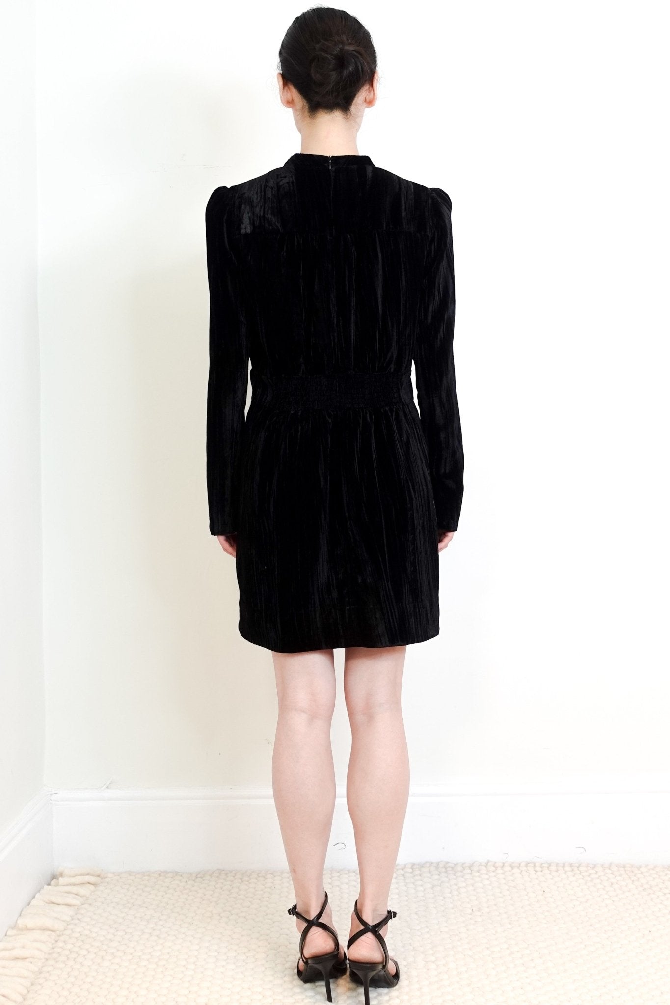 ME+EM Black Velvet Mini Dress RRP £250 | Authentic Preloved - Reloved Again