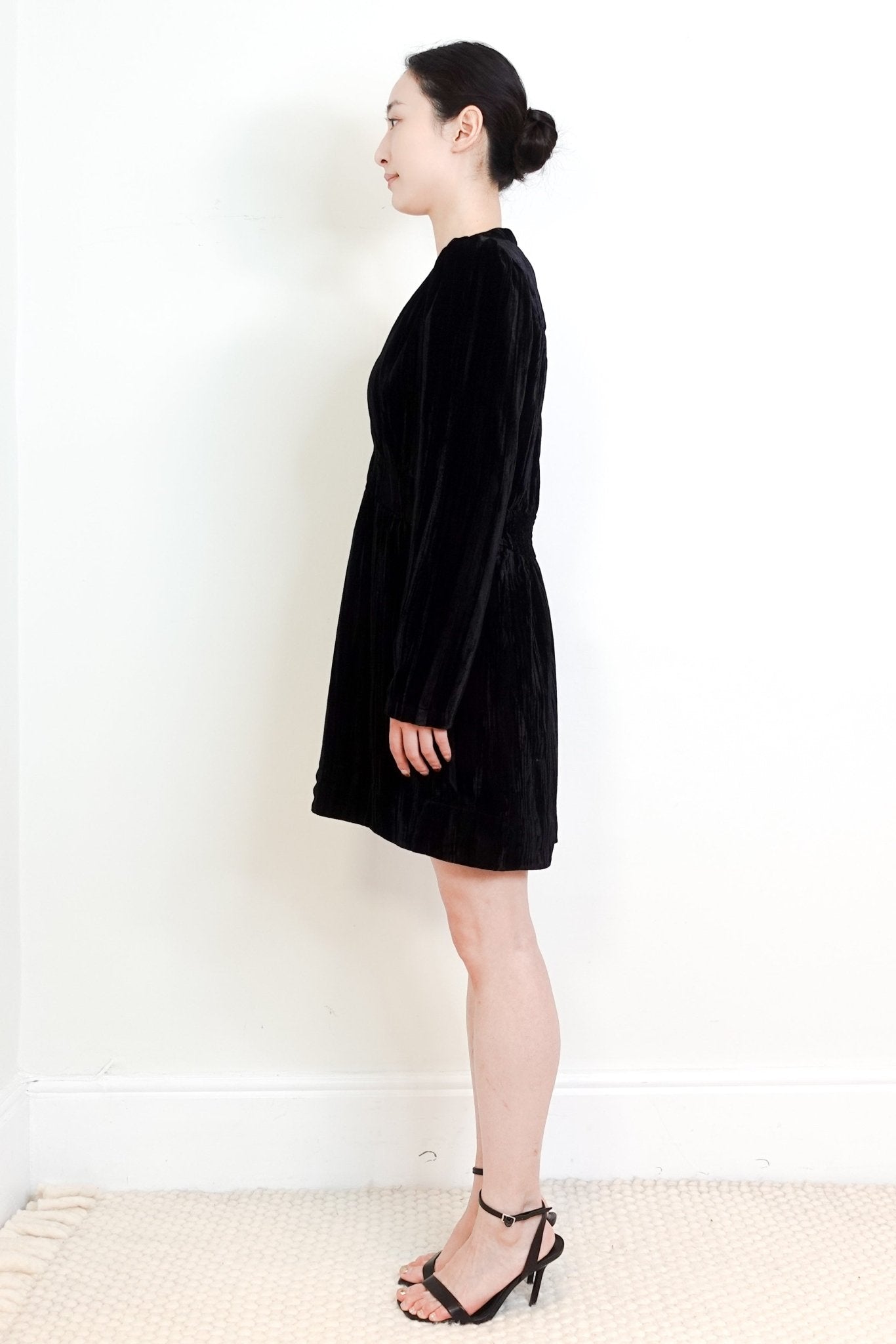 ME+EM Black Velvet Mini Dress RRP £250 | Authentic Preloved - Reloved Again