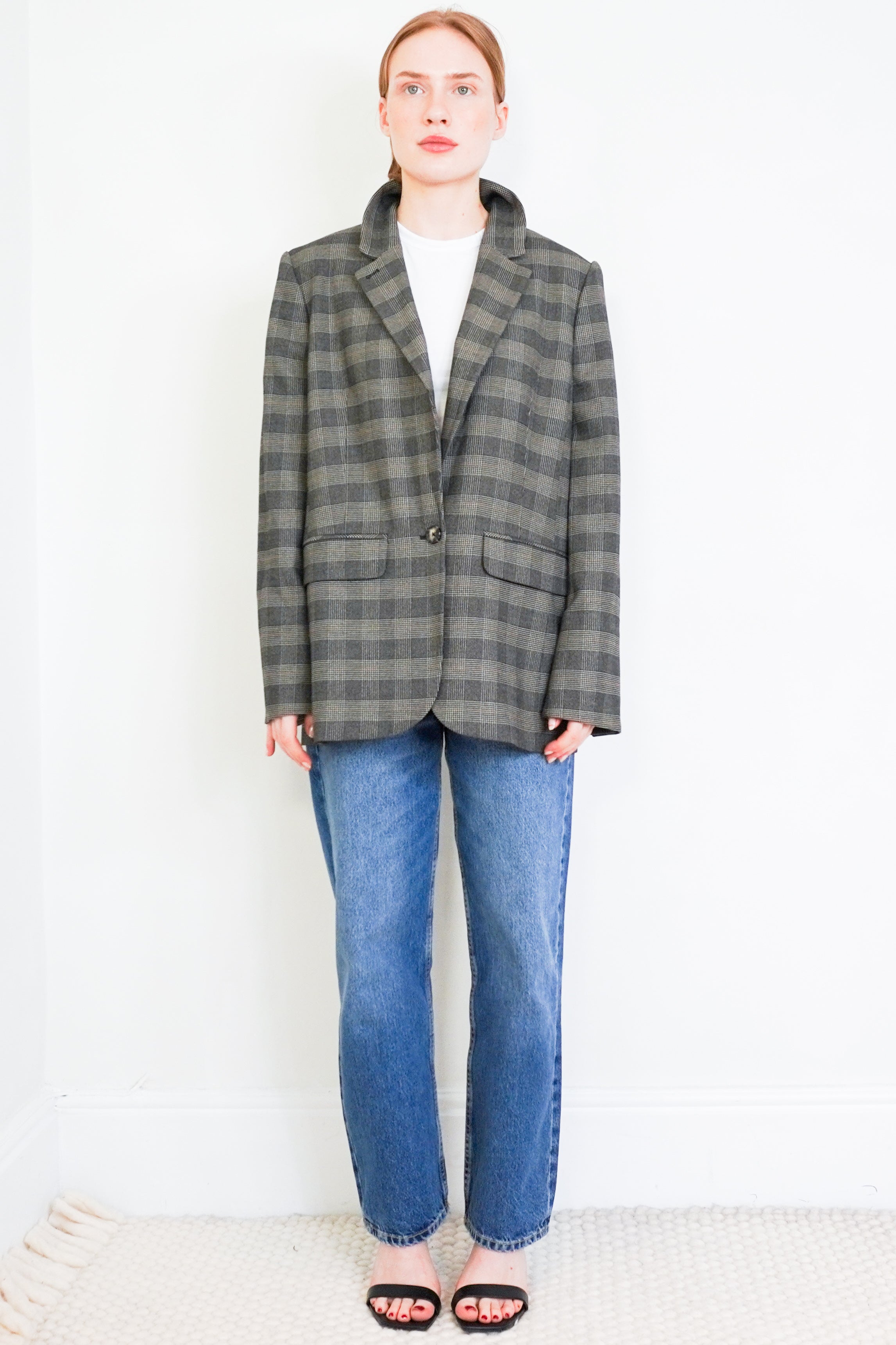 ME+EM-Grey-Houndstooth-Single-Breasted-Blazer-front-picture-Chelsea-London