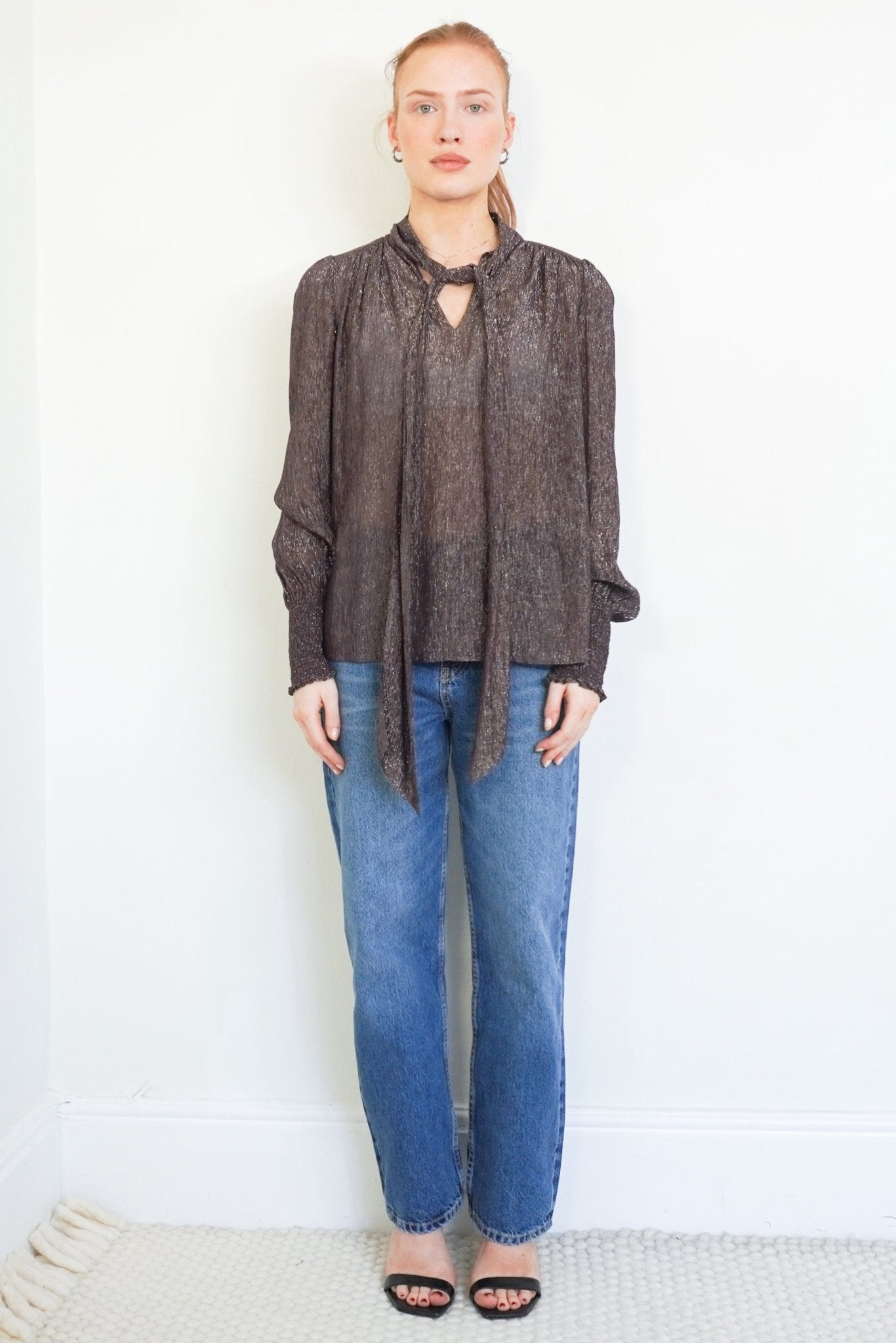 ME+EM Lurex Metallic Blouse RRP £125| Authentic Preloved FINAL SALE - Reloved Again