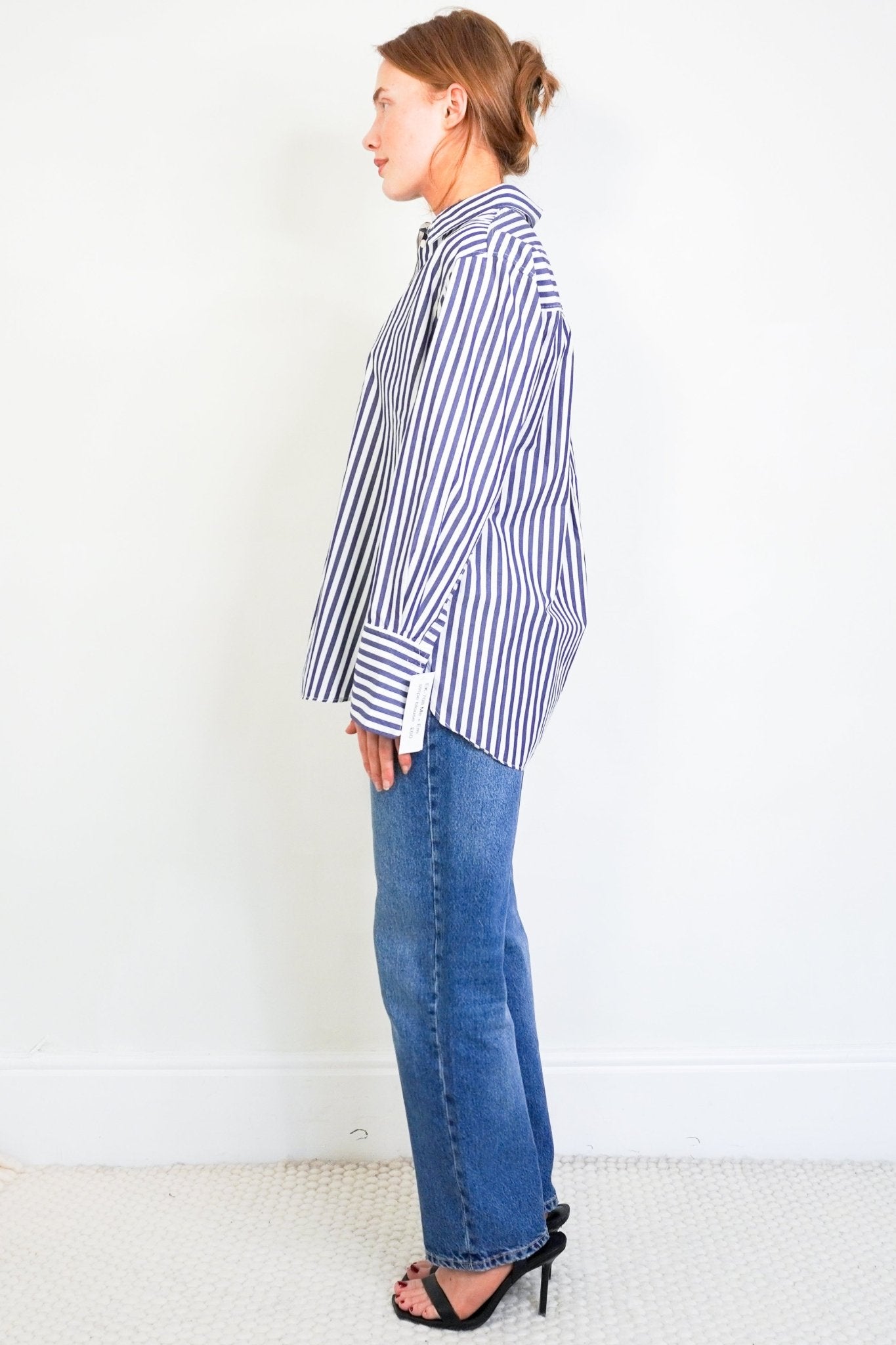 ME+EM Pin Stripe Button Down Shirt RRP £125 | Authentic Preloved - Reloved Again