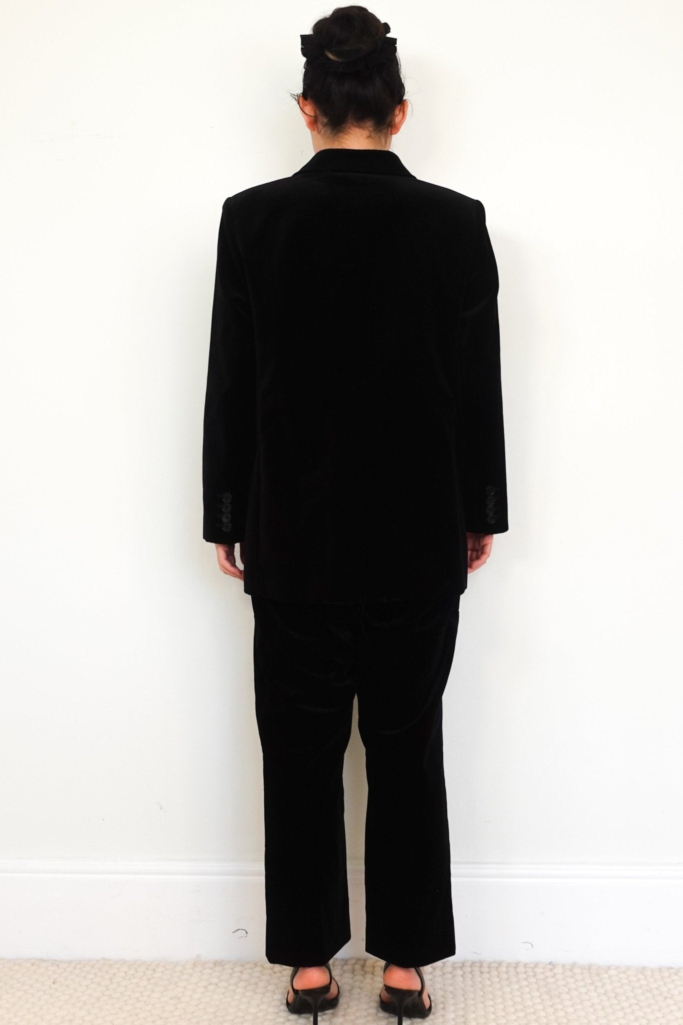 NEW ME+EM Velvet Black Trousers RRP £300 | Authentic Preloved - Reloved Again