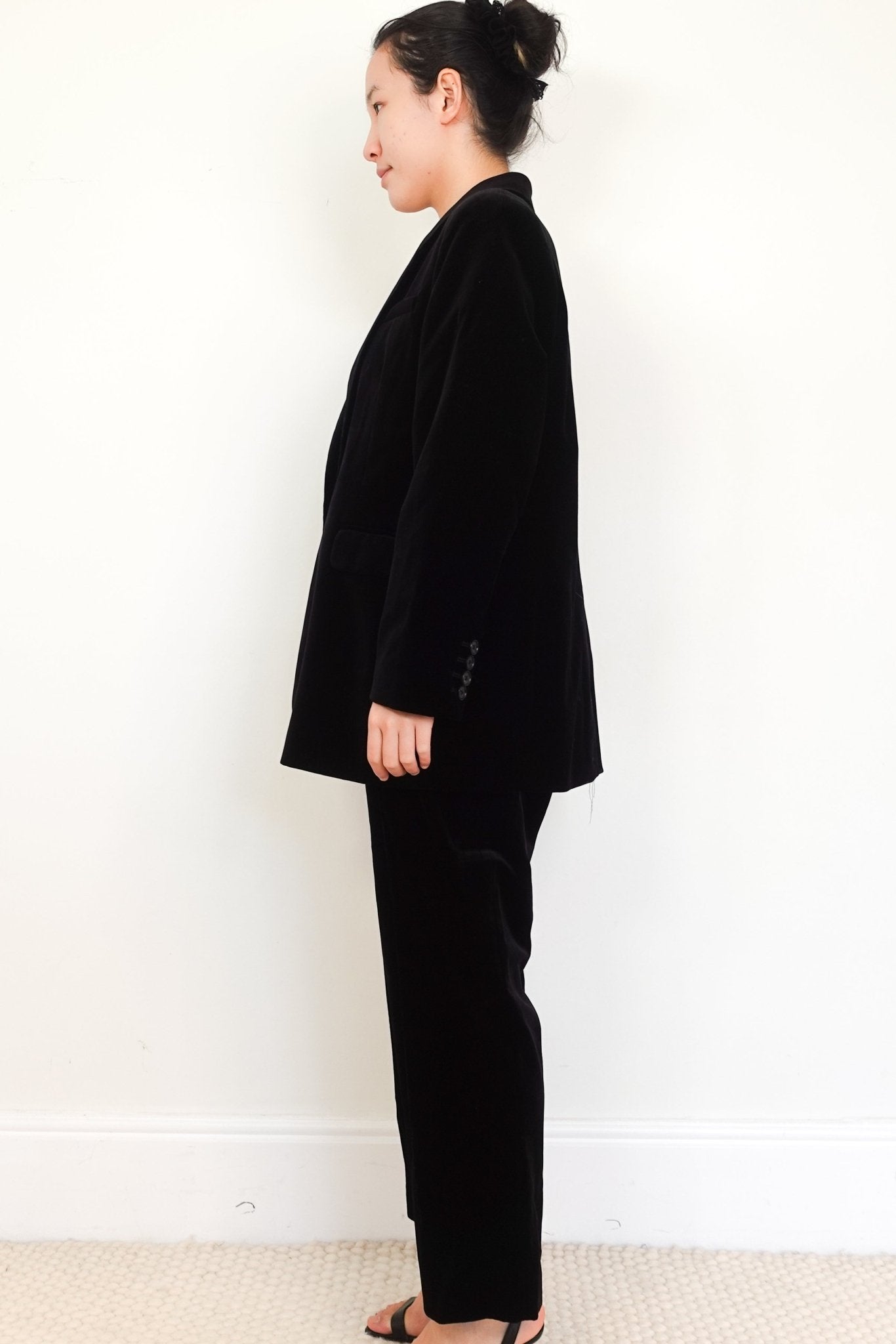 NEW ME+EM Velvet Black Trousers RRP £300 | Authentic Preloved - Reloved Again