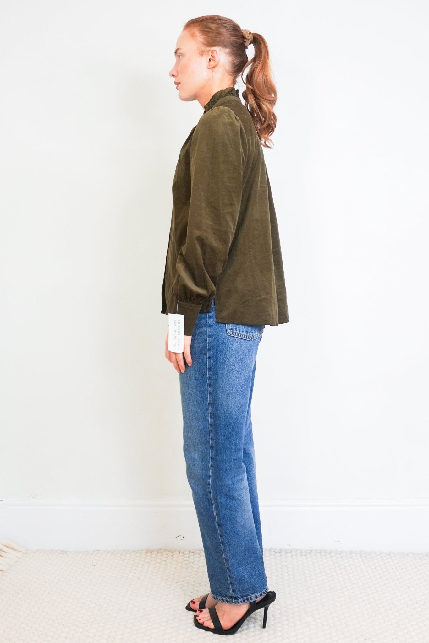 ME+EM Green Button Down Blouse RRP £150 | Authentic Preloved - Reloved Again