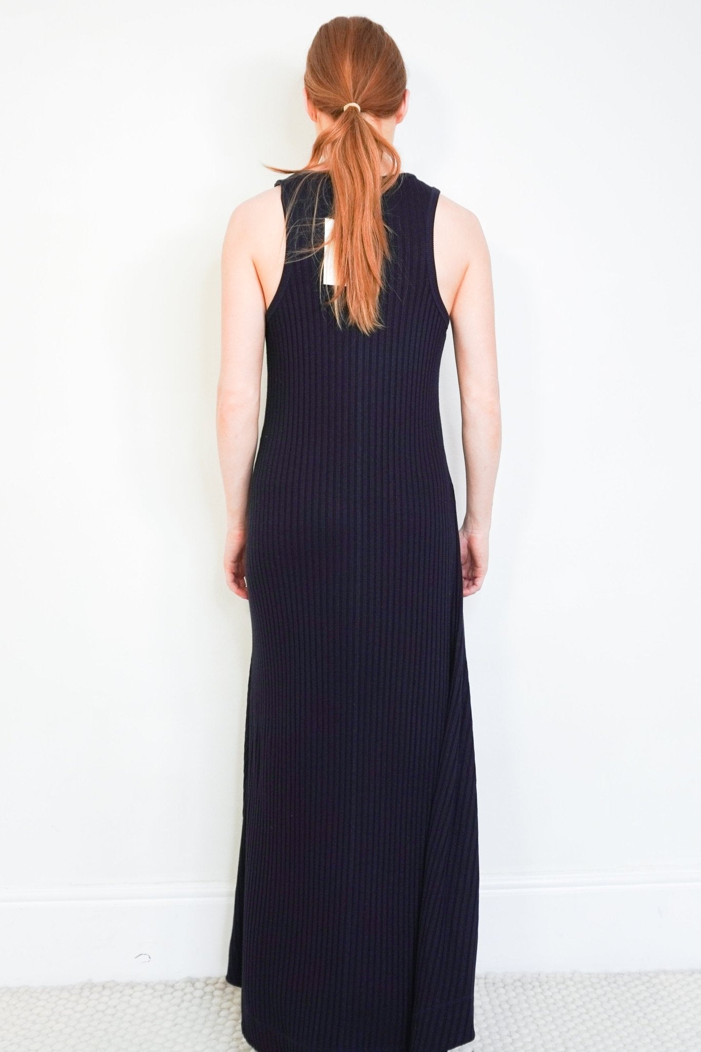 ME+EM Navy Ribbed Sleeveless Maxi Dress (RRP £150) | Authentic Preloved FINAL SALE - Reloved Again