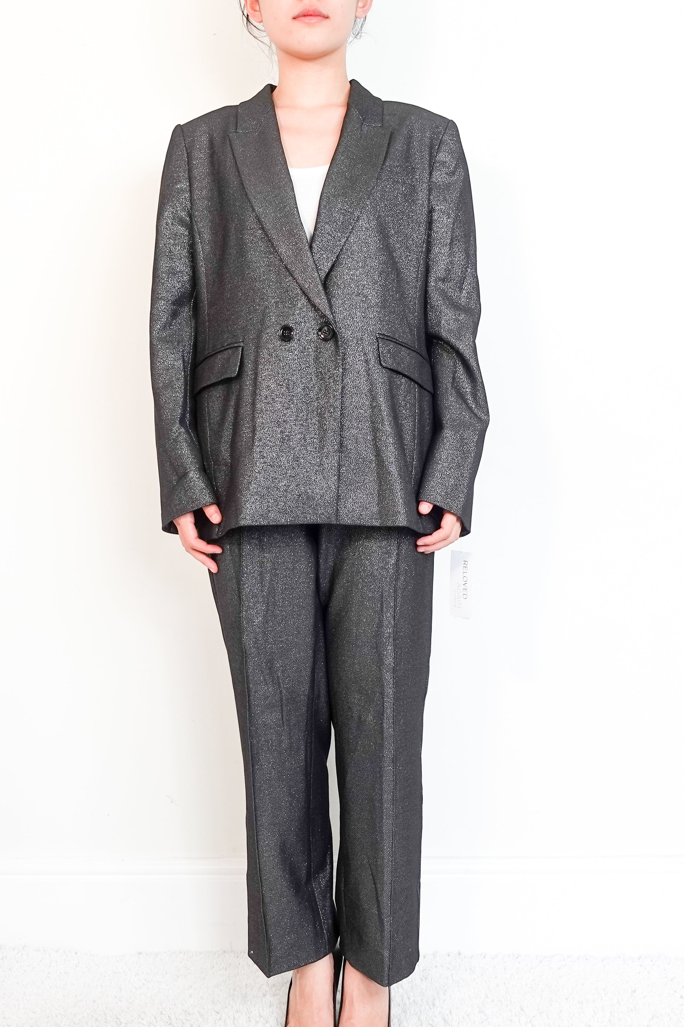 ME+EM grey evening suit AW22JA323