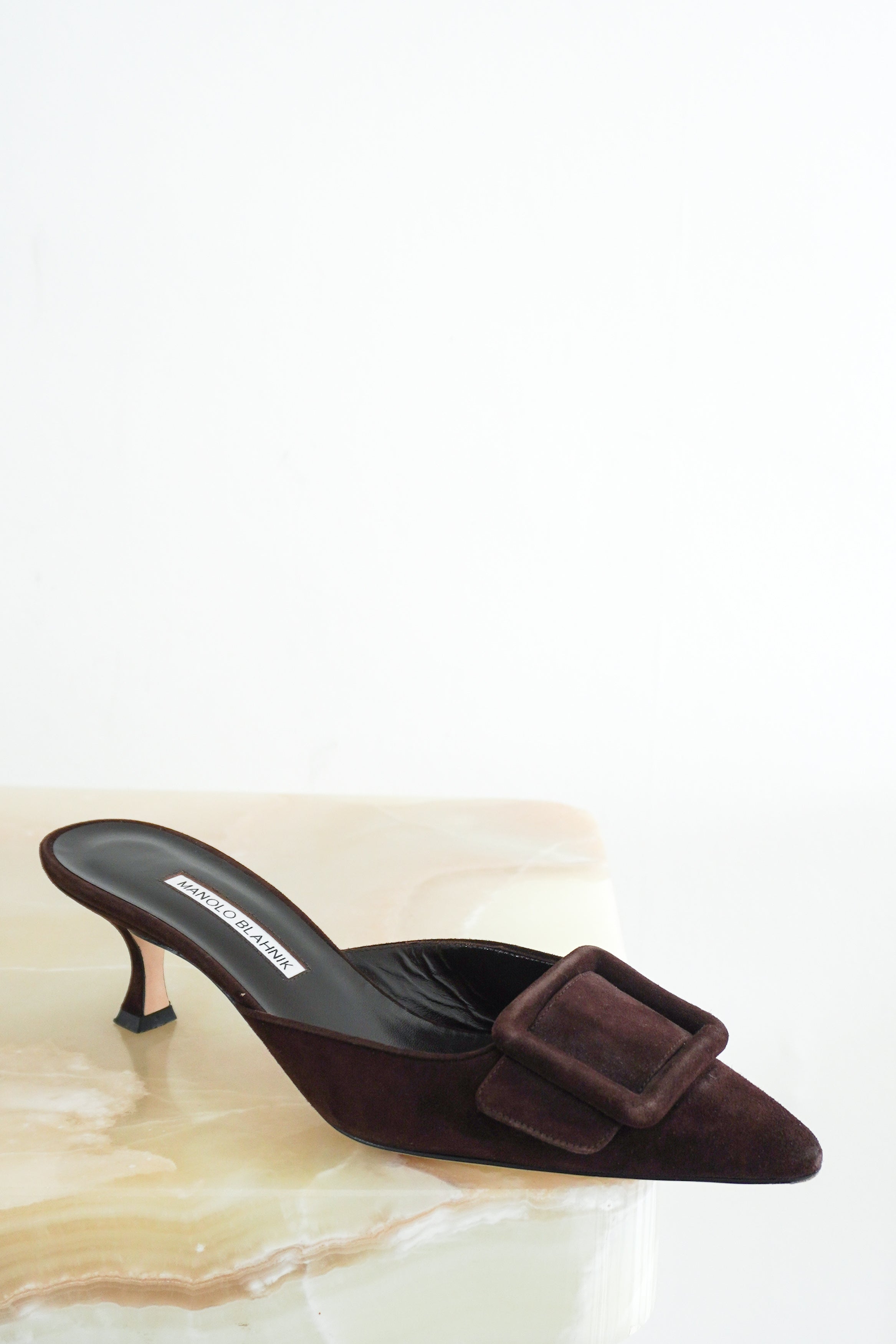 Manolo-Blahnik --Mules-Brown-front-picture