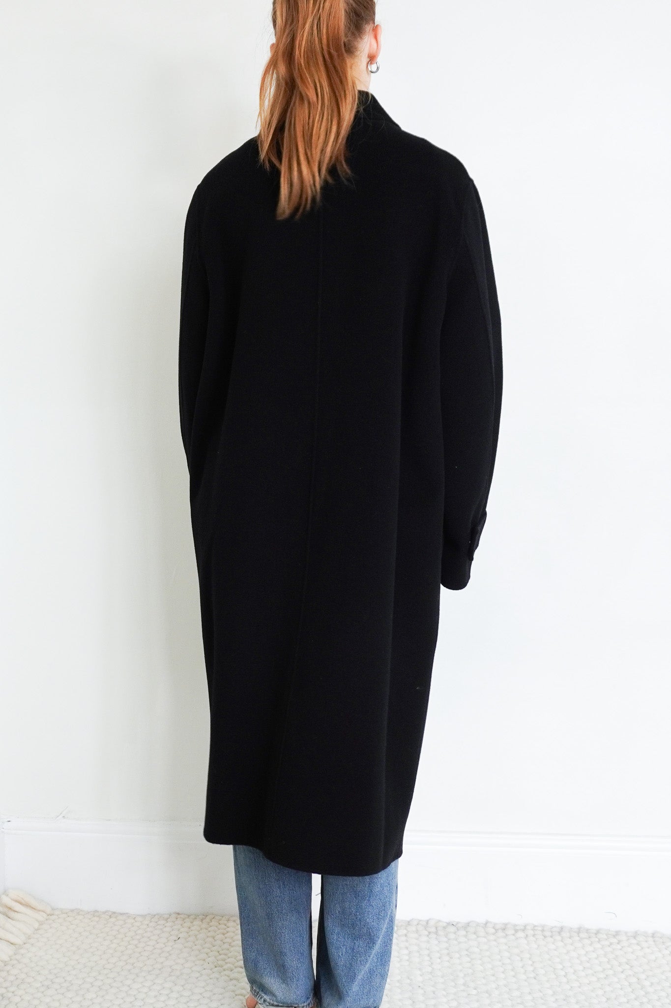 Marina Rinaldi Black Wool Coat RRP £650| Authentic Preloved - Reloved Again
