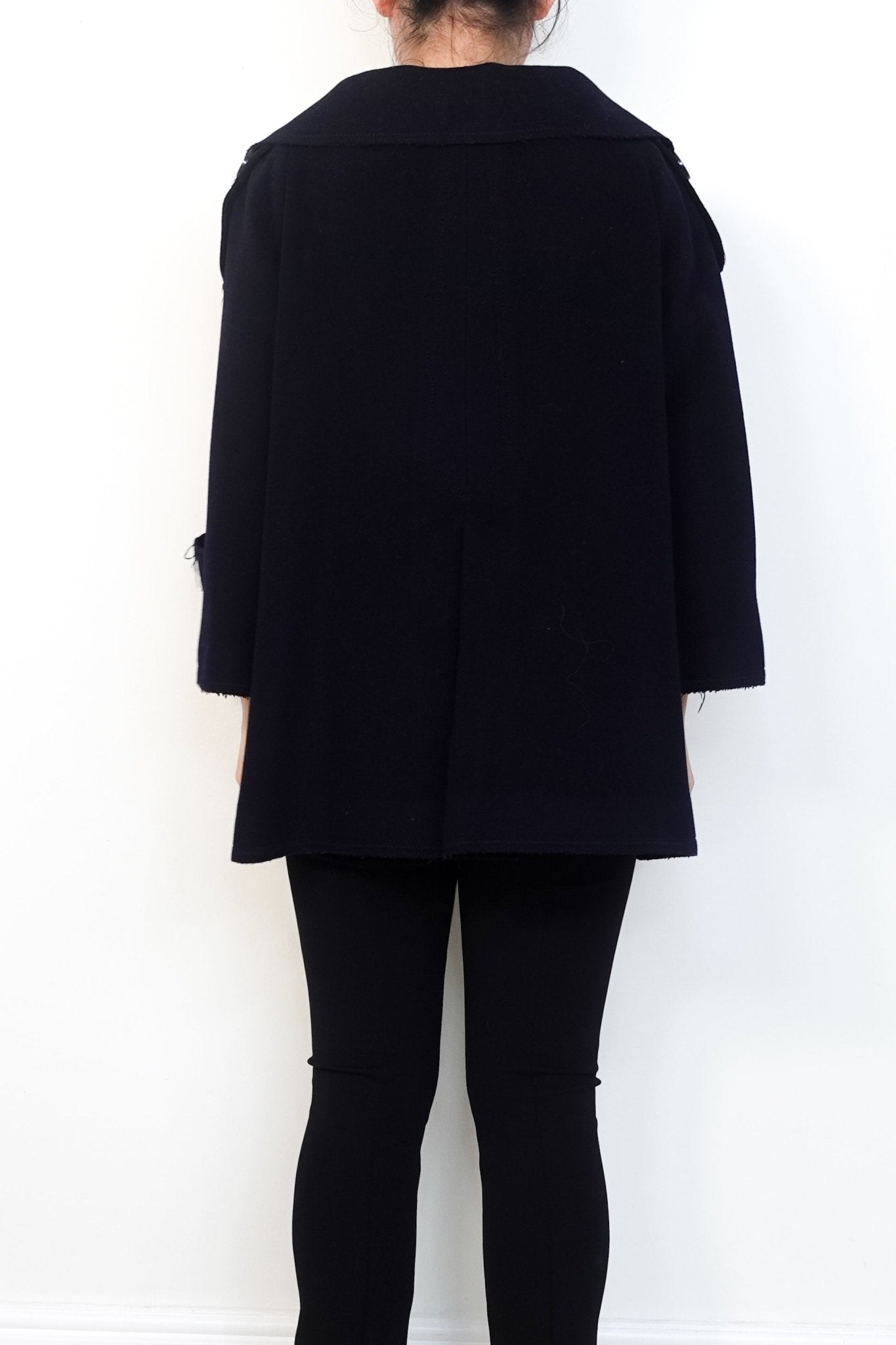 Marina Rinaldi Sport Navy Buttoned Peacoat RRP £400 | Authentic Preloved - Reloved Again
