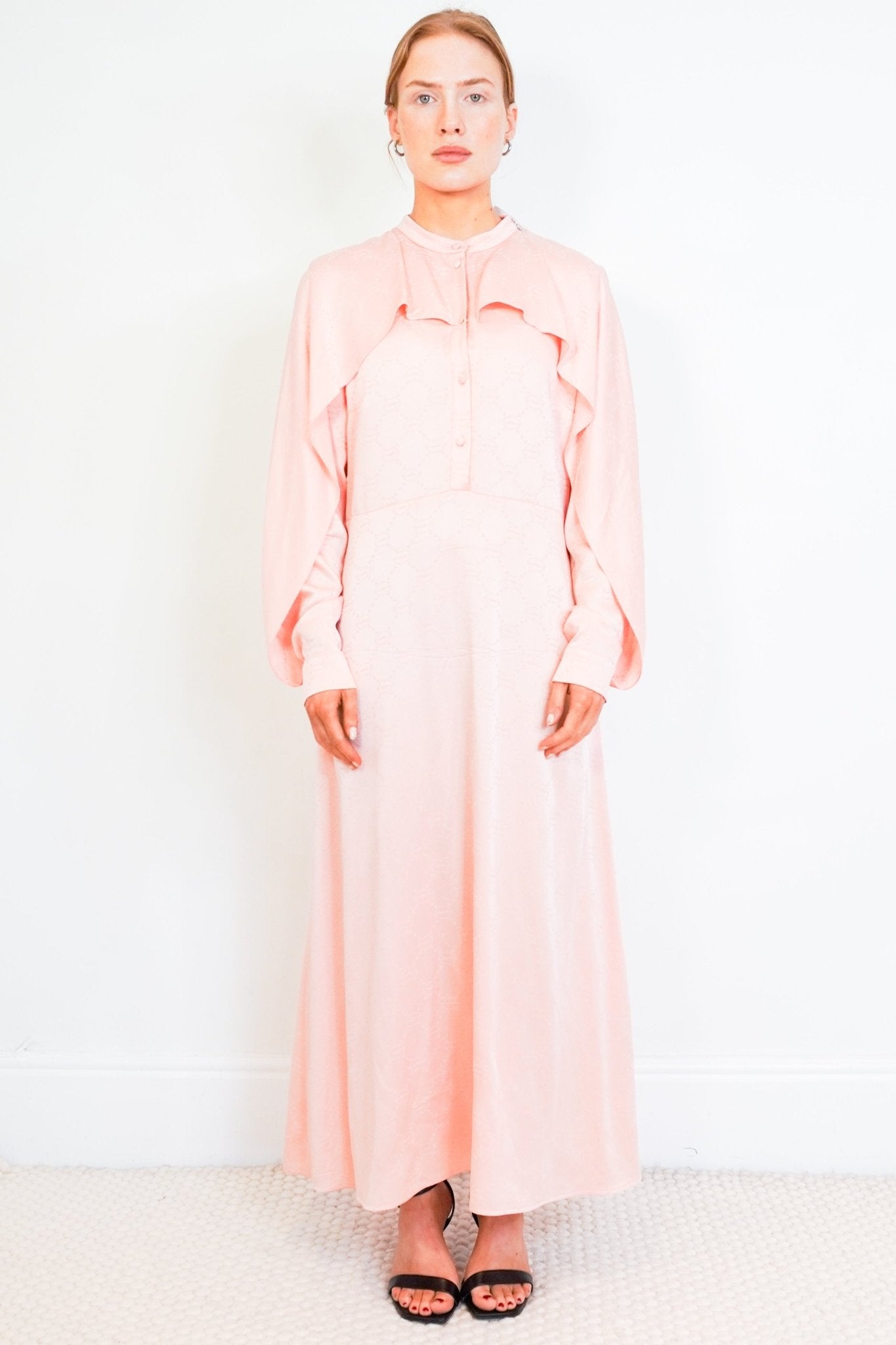 Markus-Lupfer-Pink-Midi-Dress-front-picture-Chelsea-London