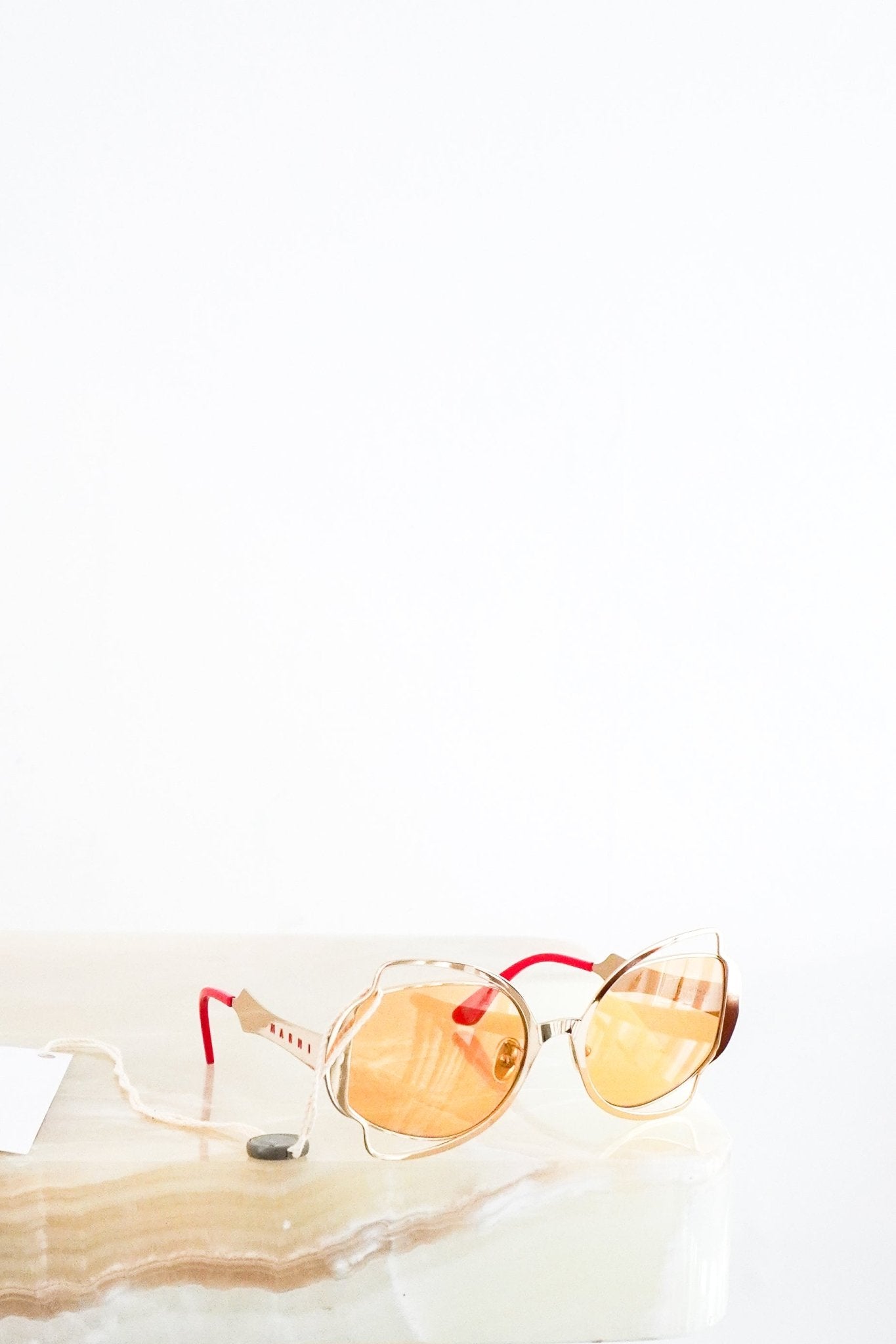 Marni Gold Metal Sunglasses RRP £350 | Authentic Preloved FINAL SALE - Reloved Again