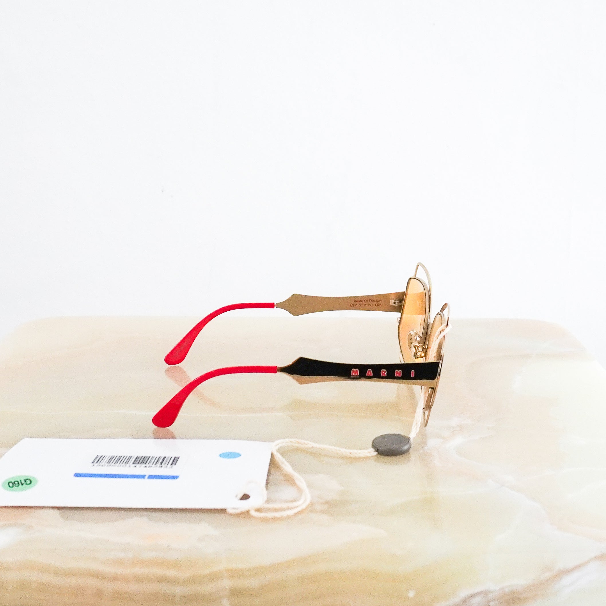 Marni Gold Metal Sunglasses RRP £350 | Authentic Preloved FINAL SALE - Reloved Again