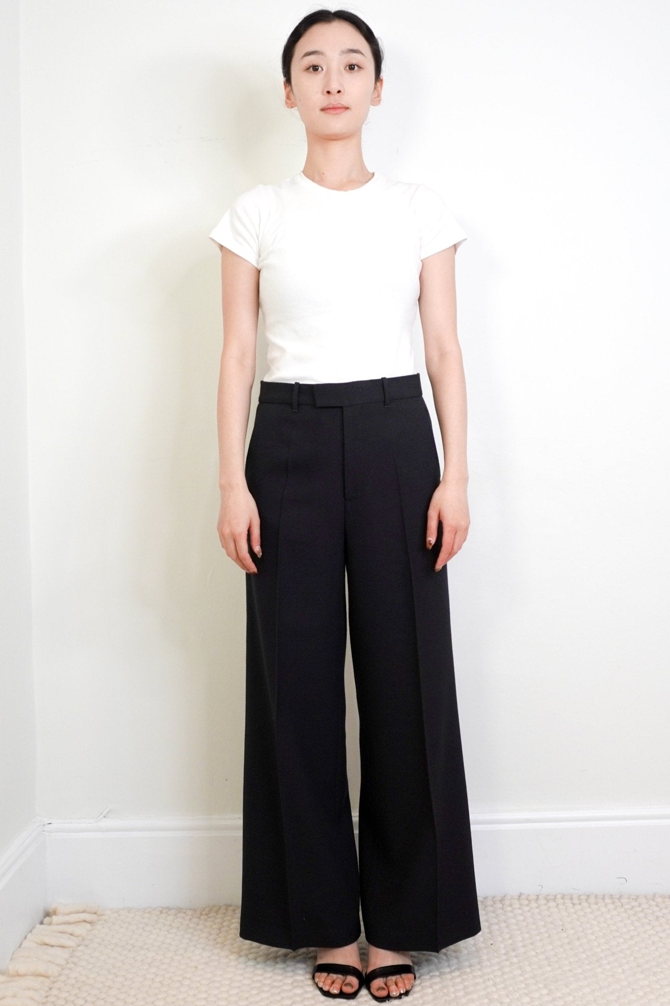 Masscob Dark Grey Wide Leg Trousers RRP £125 | Authentic Preloved - Reloved Again