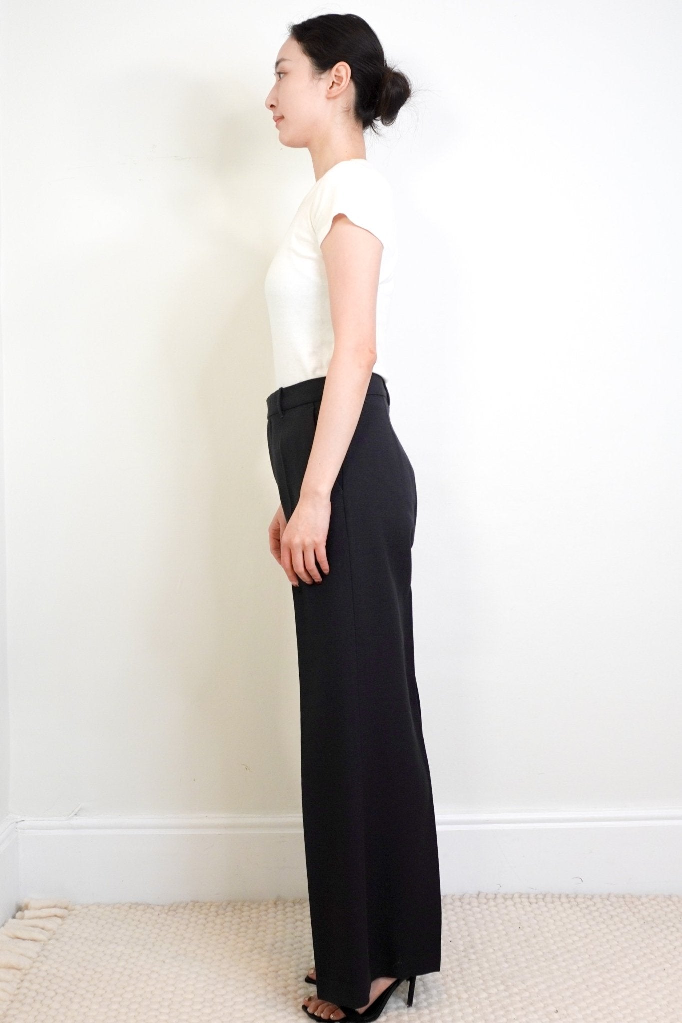 Masscob Dark Grey Wide Leg Trousers RRP £125 | Authentic Preloved - Reloved Again