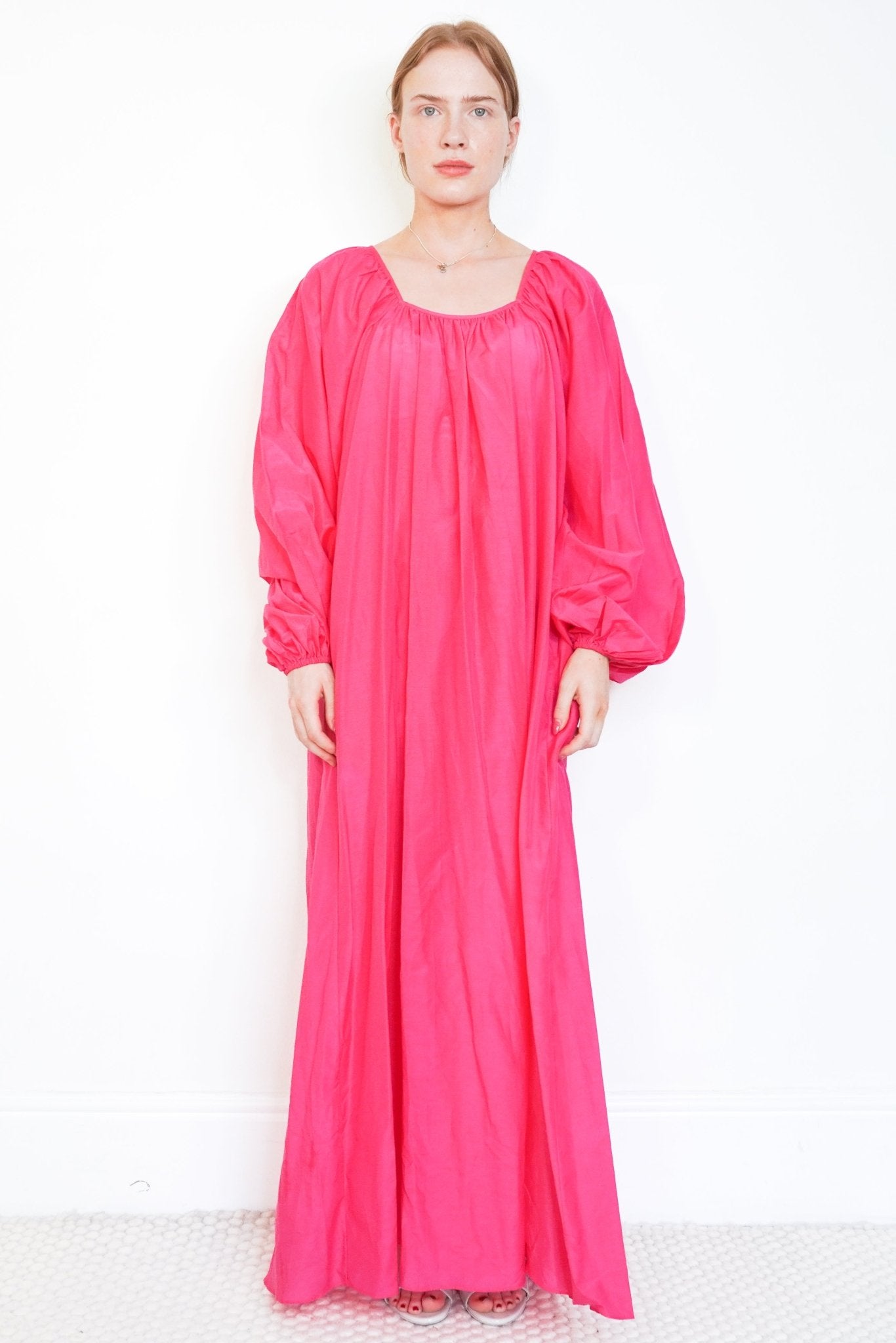 Matteau Pink Organic Cotton Maxi Dress (RRP £440)