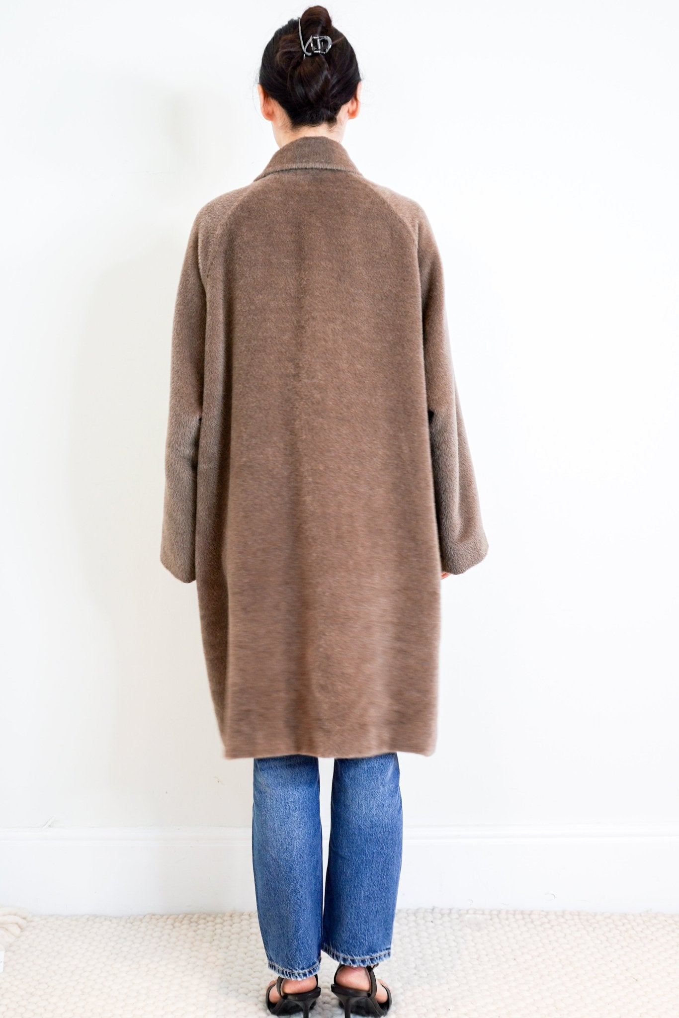 Max-Mara-Taupe-Alpaca-Coat-back-picture-Chelsea-London