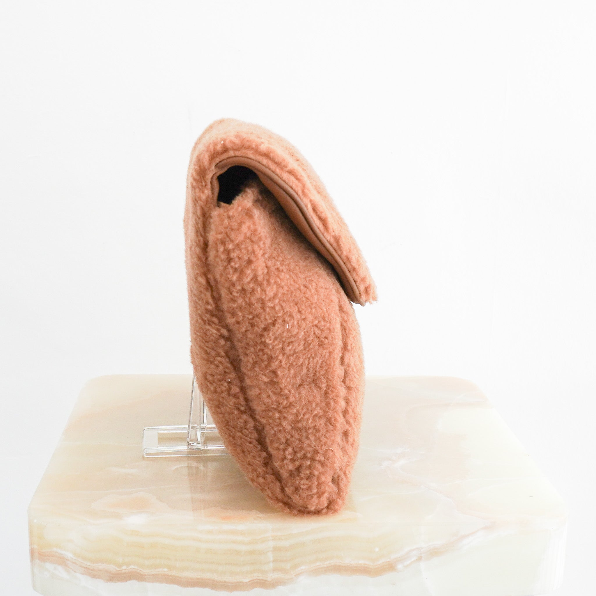 Max Mara Teddy Clutch in Brown RRP £485 | Authentic Preloved - Reloved Again