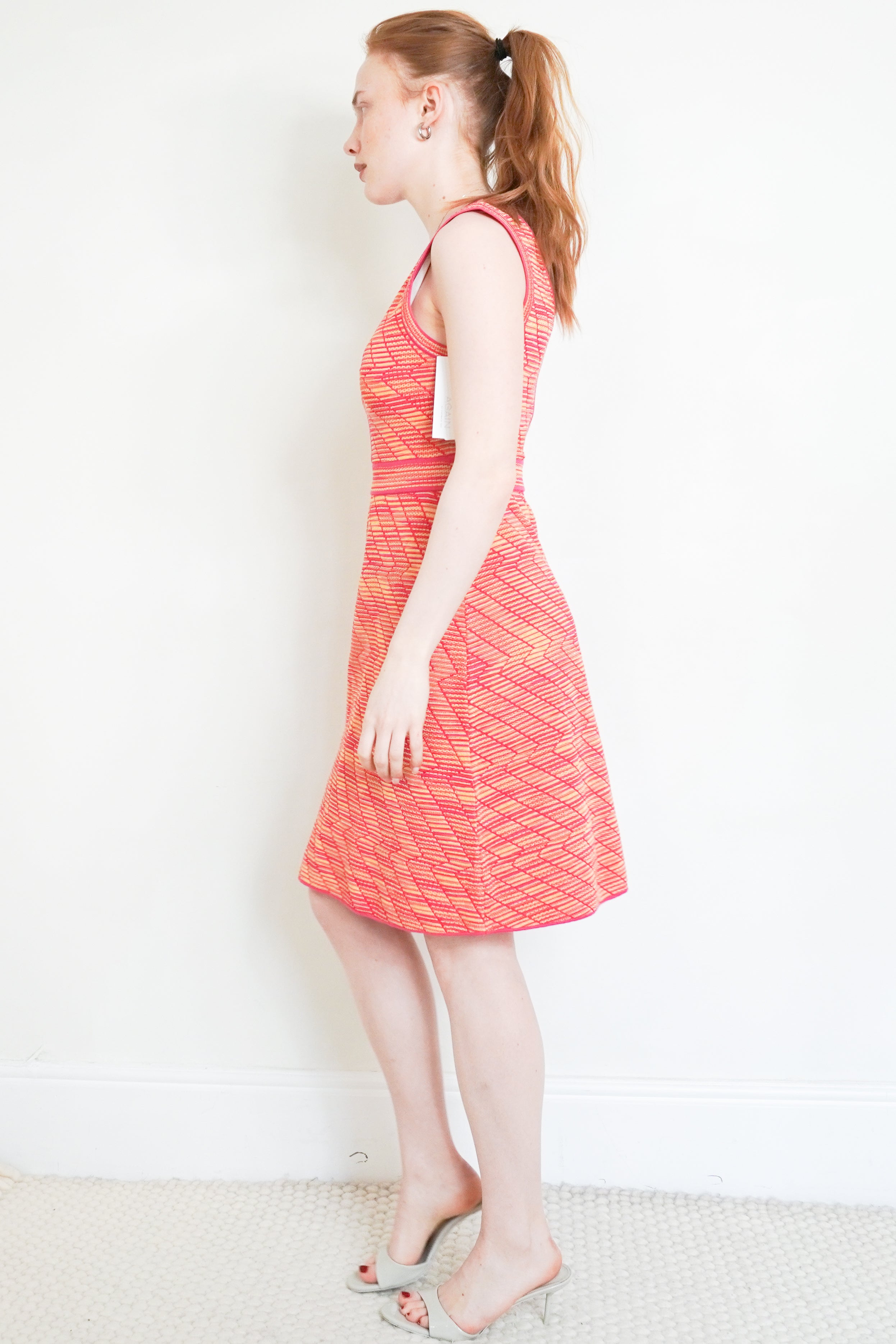 Missoni-Pink-Zigzag-Sleeveless-Dress-side-picture-Chelsea-London