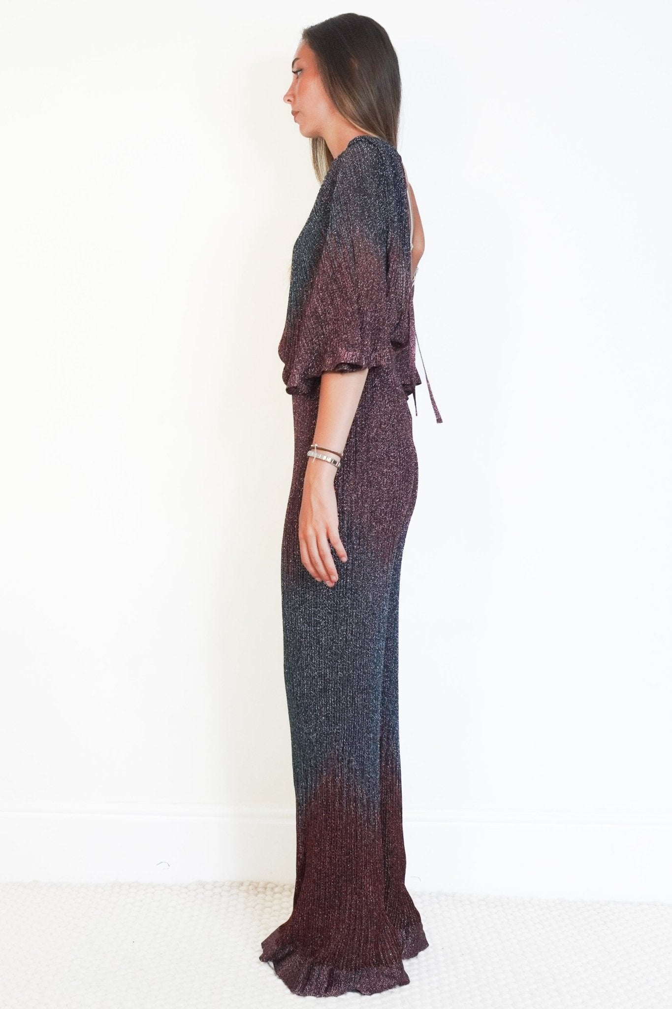 Missoni Purple Metallic Ombré Lamé Knit Jumpsuit (RRP £870) | Authentic Preloved - Reloved Again