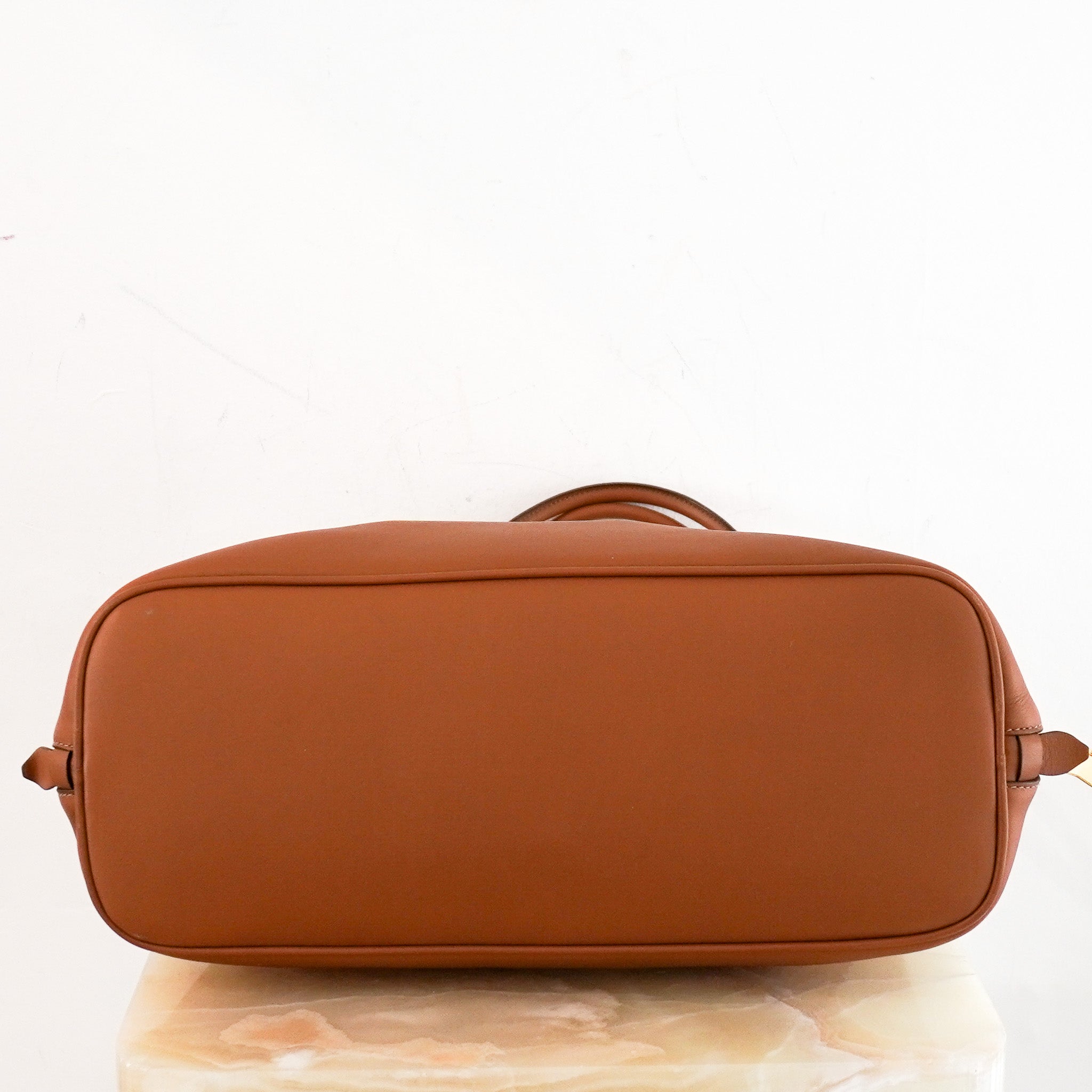 Miu Miu Logo Embossed Shoulder Bag in Camel Brown RRP £3600 | Authentic Preloved - Reloved Again