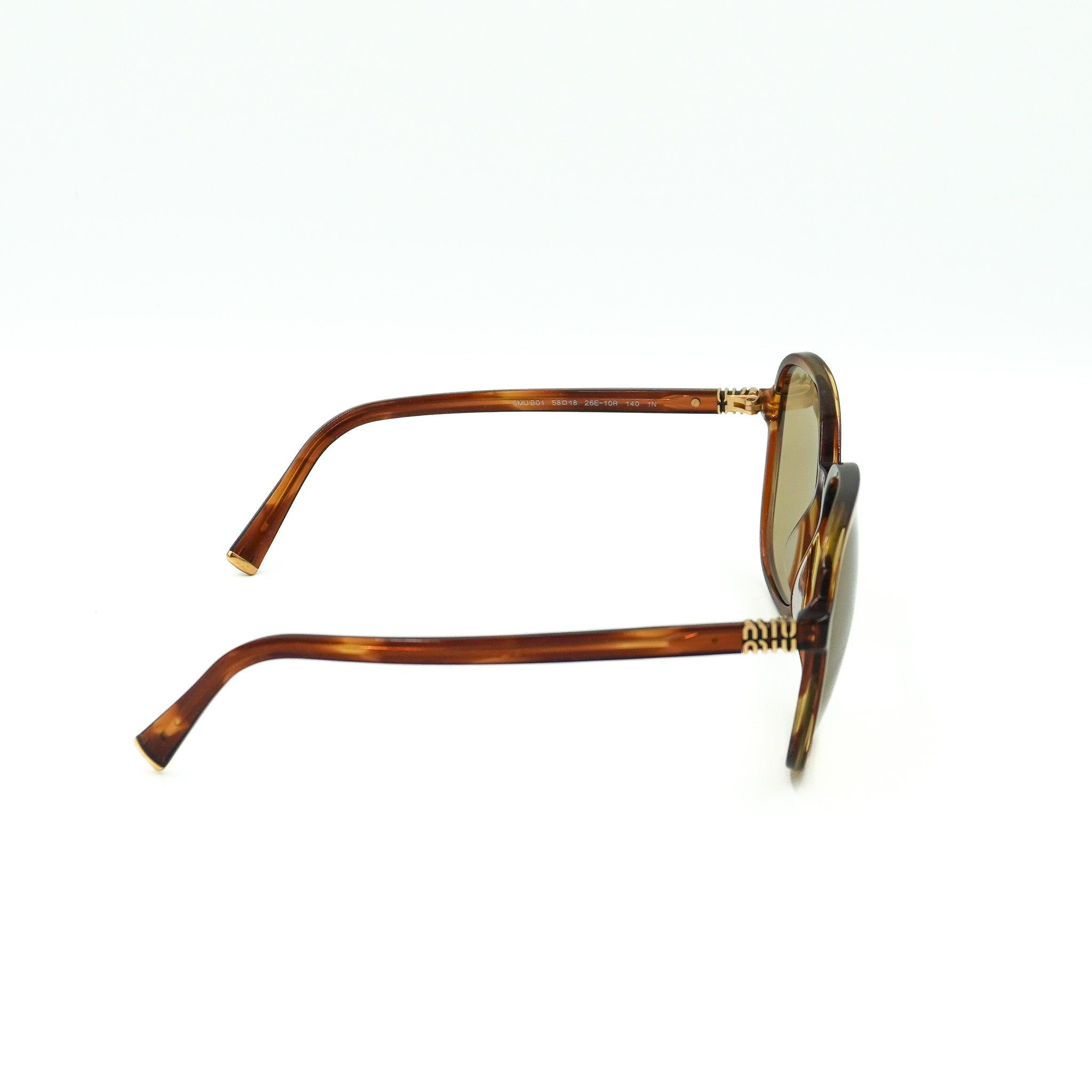 Miu Miu Regard Brown Tortoiseshell Sunglasses back
