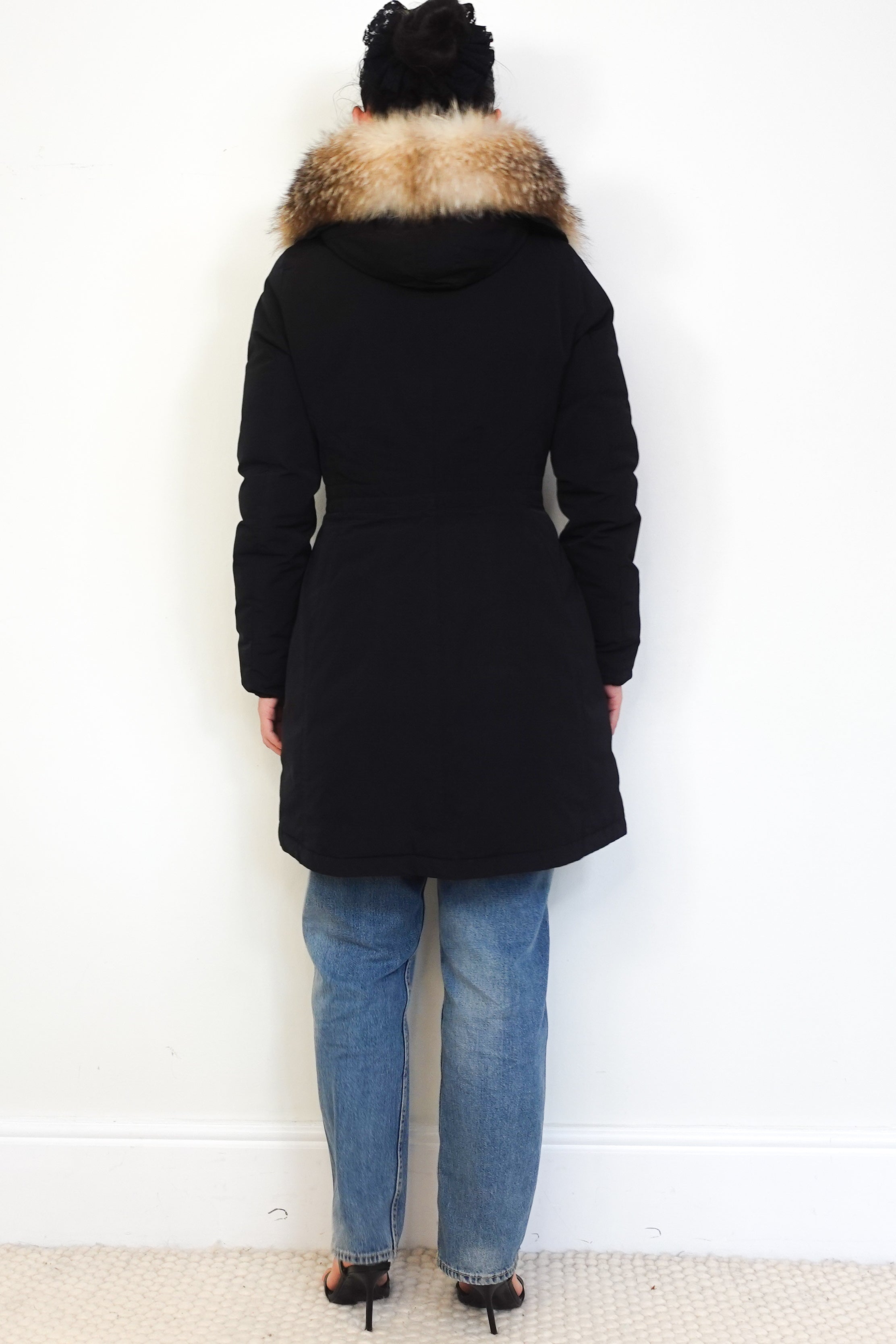 Moncler-Black-Fur-Hooded-Down-Jacket-back-picture-Chelsea-London