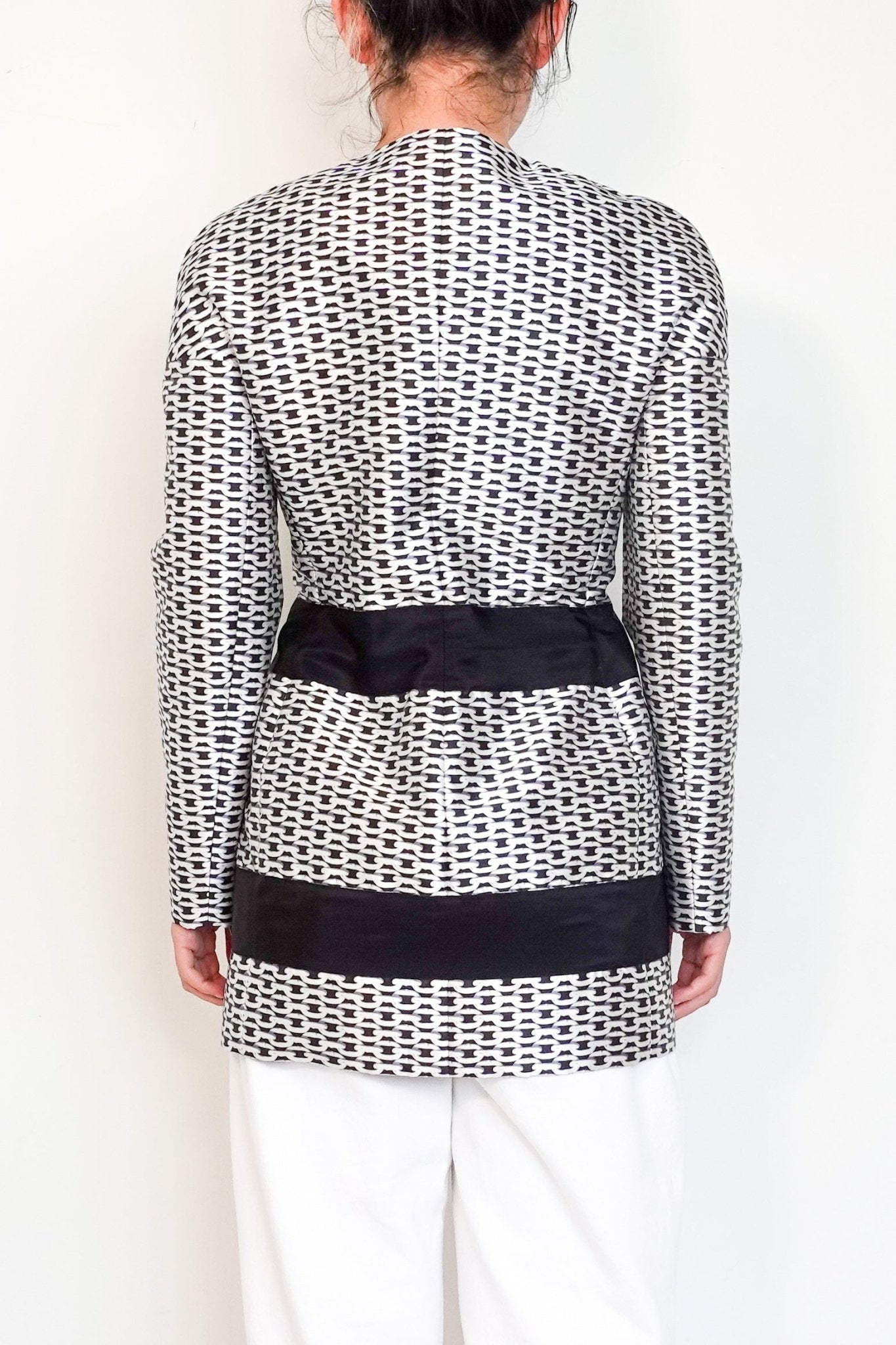Moncler LIMITED EDITION Gamme Rouge Chain Jacket with Cinched Waist RRP £700 | Authentic Preloved - Reloved Again