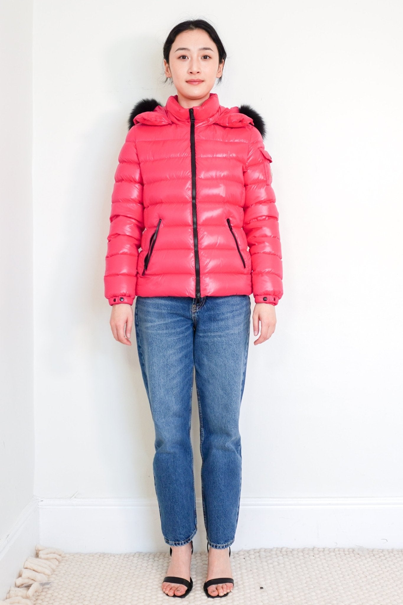 Moncler Pink Badyfur Hooded Coat RRP £1K | Authentic Preloved - Reloved Again