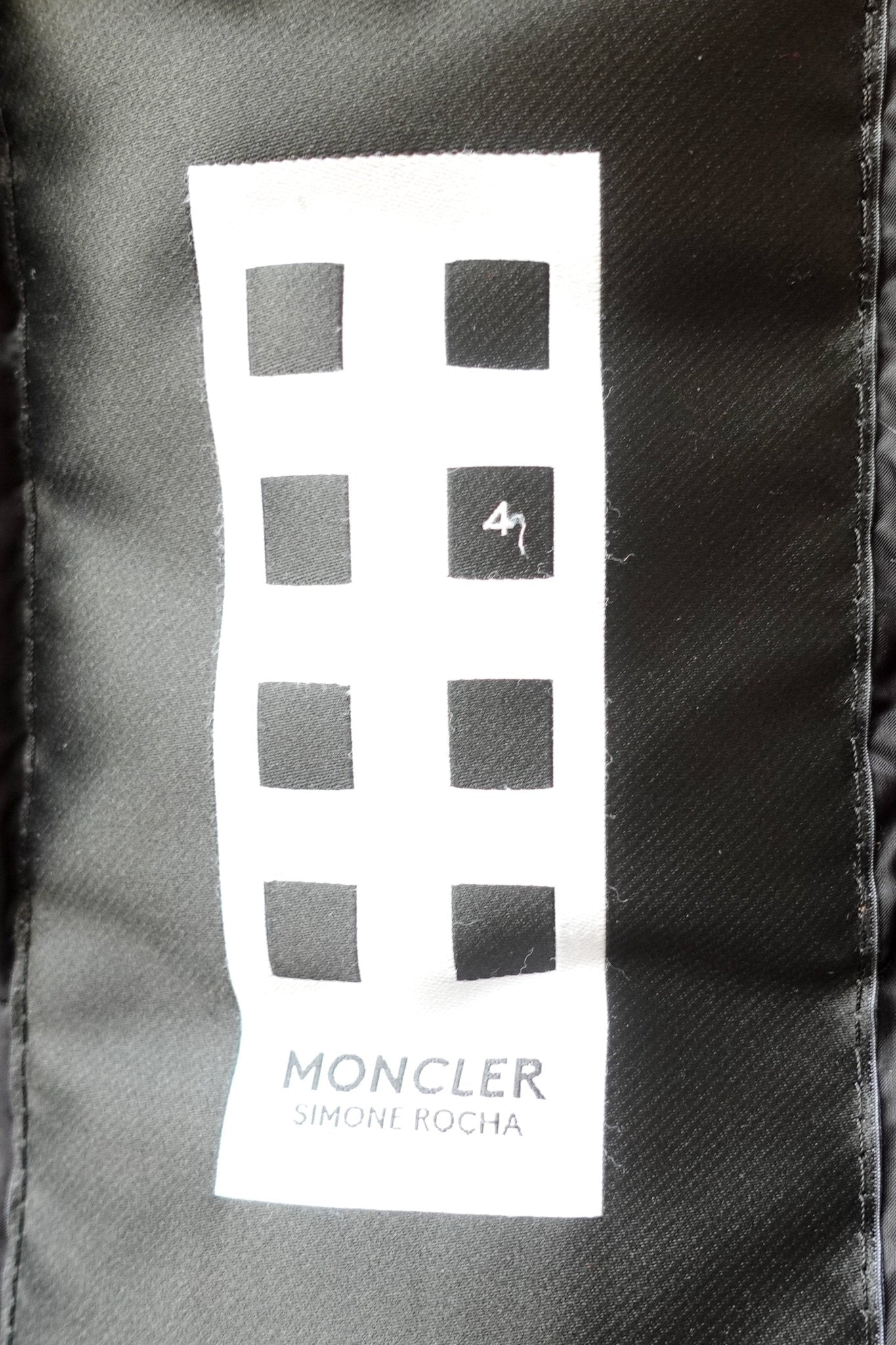 Moncler Simone Rocha Padded Coat RRP £1500 | Authentic Preloved - Reloved Again