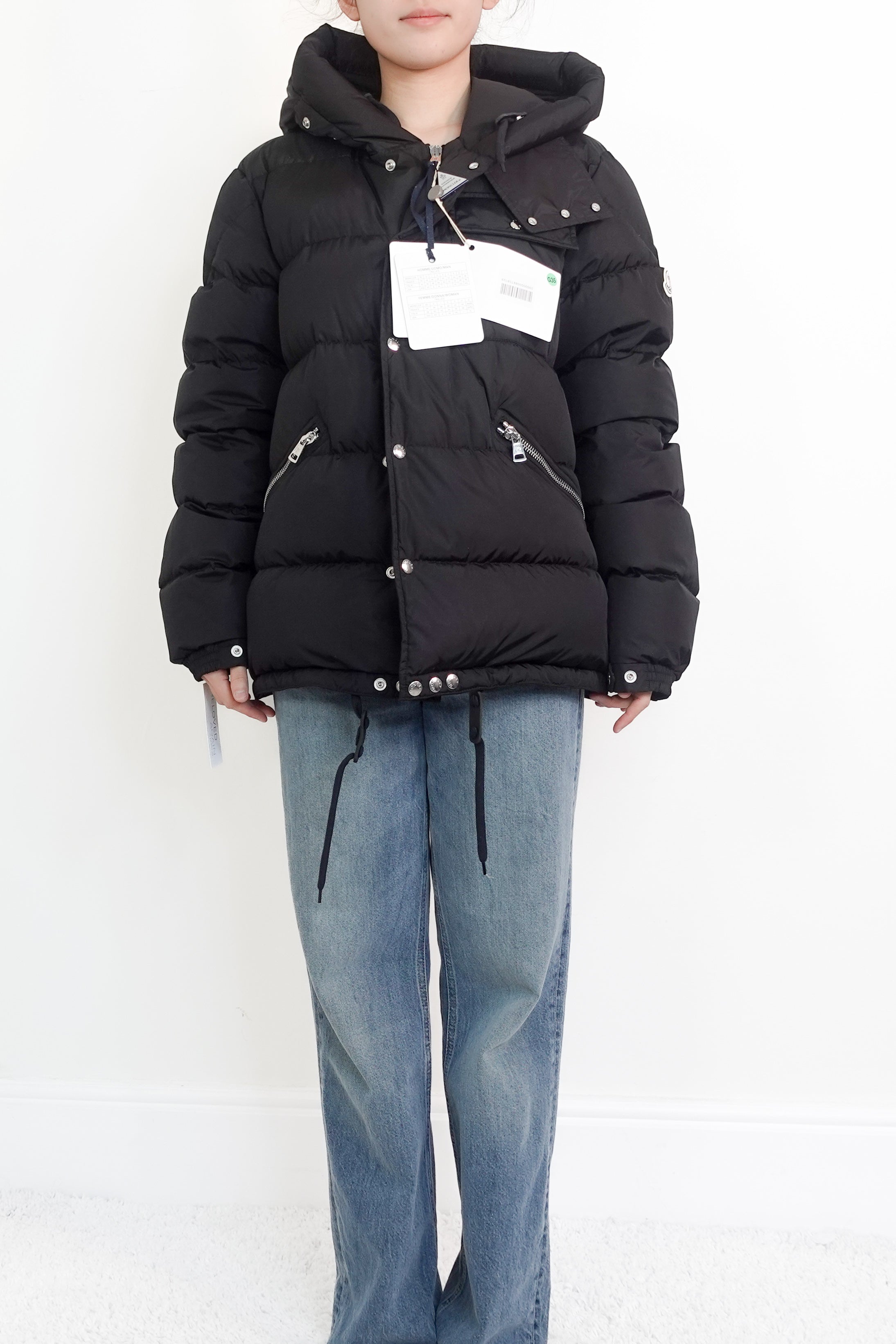 Moncler Black Hooded Coat – New with Tags RRP £1,500 | Authentic Preloved