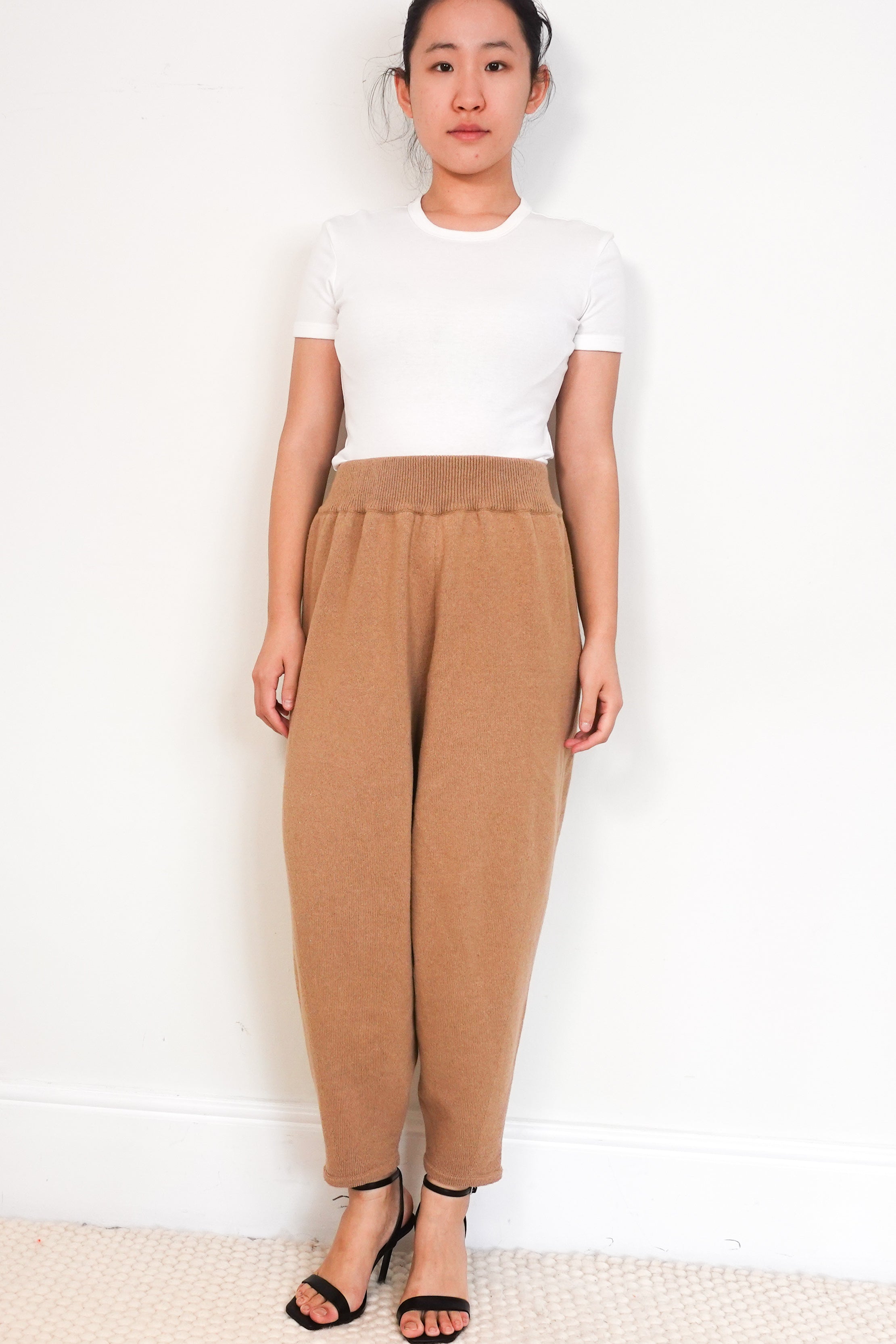 Monica-Cordera-Beige-Wool-Winter-Trousers-front-picture-Chelsea-London