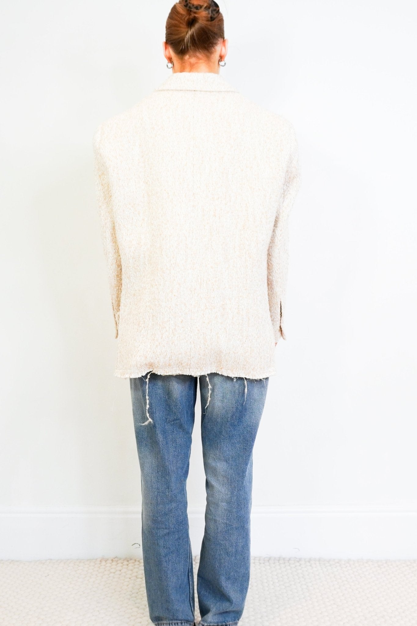 MyDress Beige Boucle Blazer RRP £450 | Authentic Preloved - Reloved Again