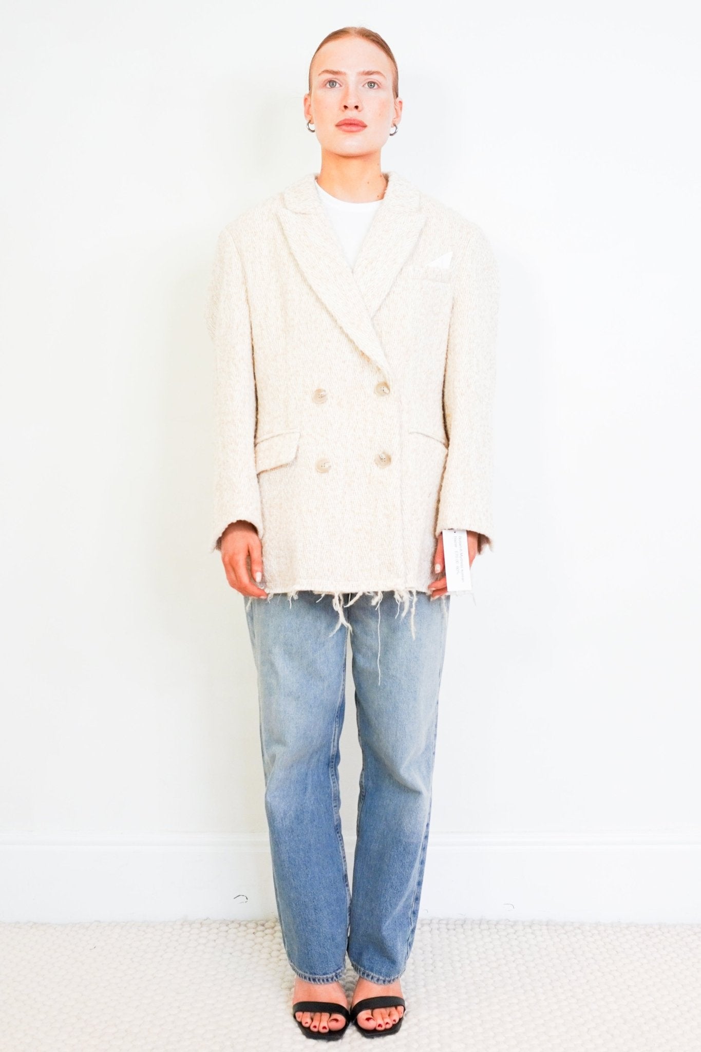 MyDress Beige Boucle Blazer RRP £450 | Authentic Preloved - Reloved Again