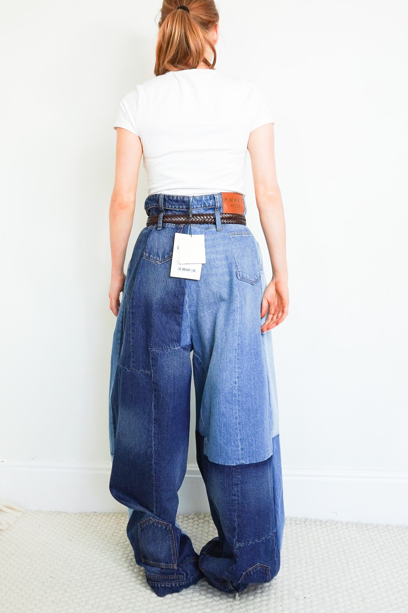 NEW A.W.A.K.E. MODE Wide Leg Denim Pants RRP £445 | Authentic Preloved - Reloved Again