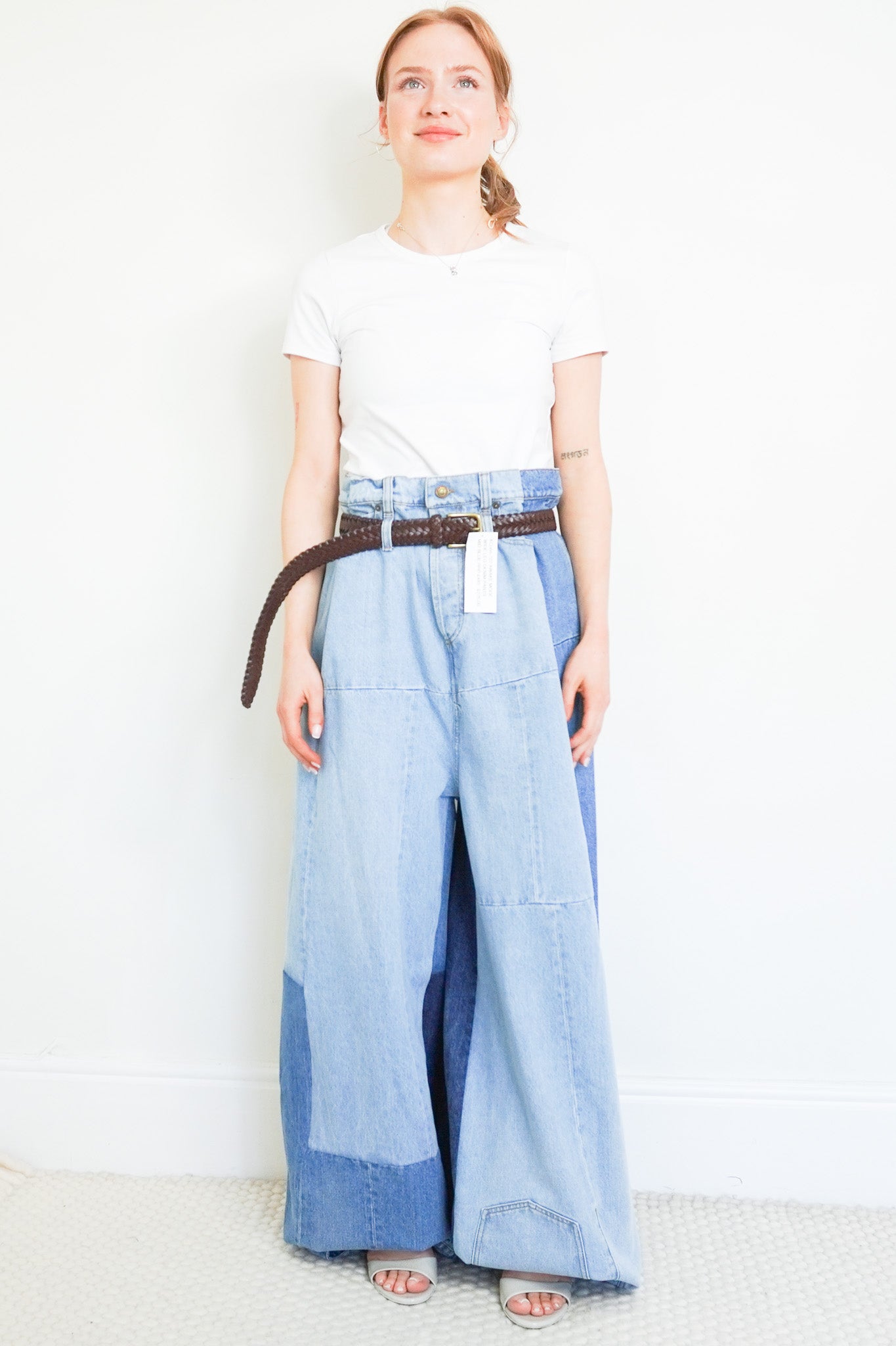 NEW A.W.A.K.E. MODE Wide Leg Denim Pants RRP £445 | Authentic Preloved - Reloved Again
